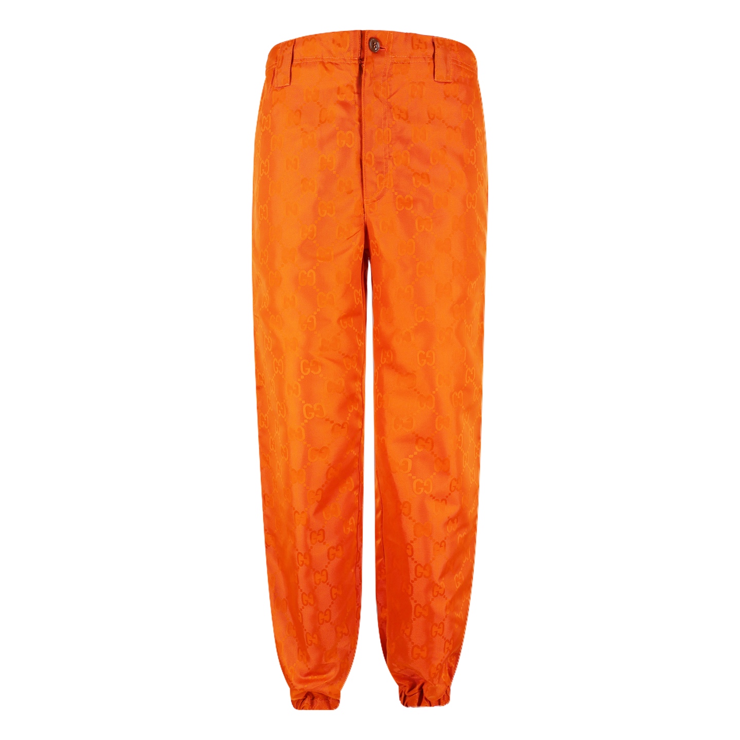 GUCCI 古驰 暗纹满印束脚休闲裤 运动裤 长裤 橘色 A5 631111-ZAEBN-7500