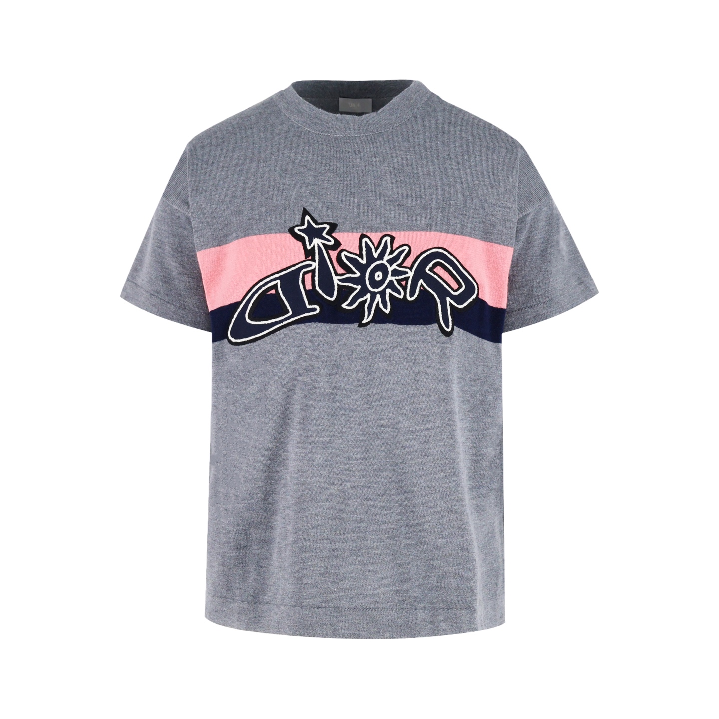 DIOR 迪奥 HAMILTON 汉米尔顿 Lewis Hamilton 合作系列 针织短袖 T恤 夏季 灰色 A5 593M622A2015-C889