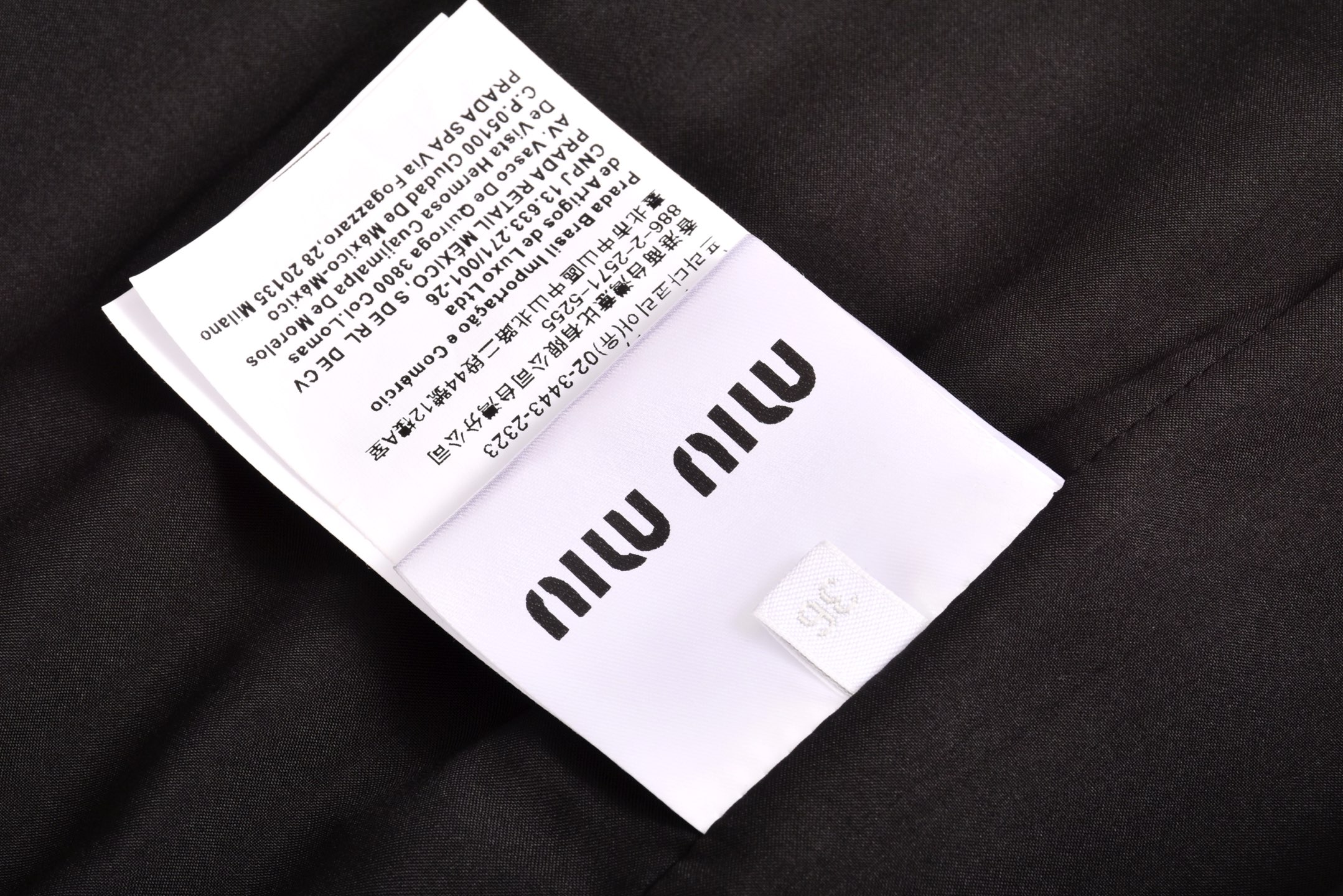 MIU MIU 缪缪小LOGO贴标格纹衬衫夹克 长袖 外套 蓝色 B0 ML1263-17LX-F0Q0U-S-OOO