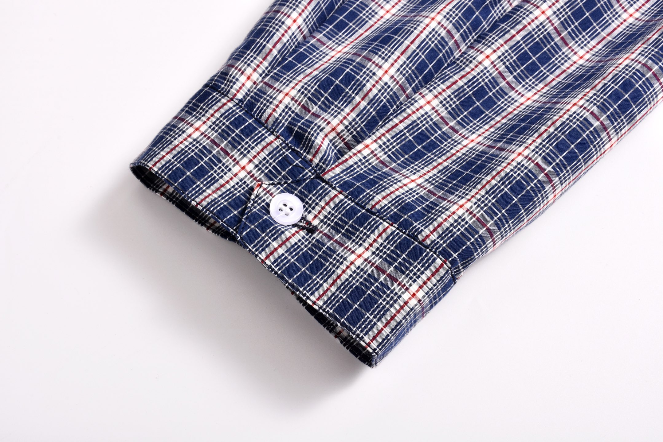 MIU MIU 缪缪小LOGO贴标格纹衬衫夹克 长袖 外套 蓝色 B0 ML1263-17LX-F0Q0U-S-OOO