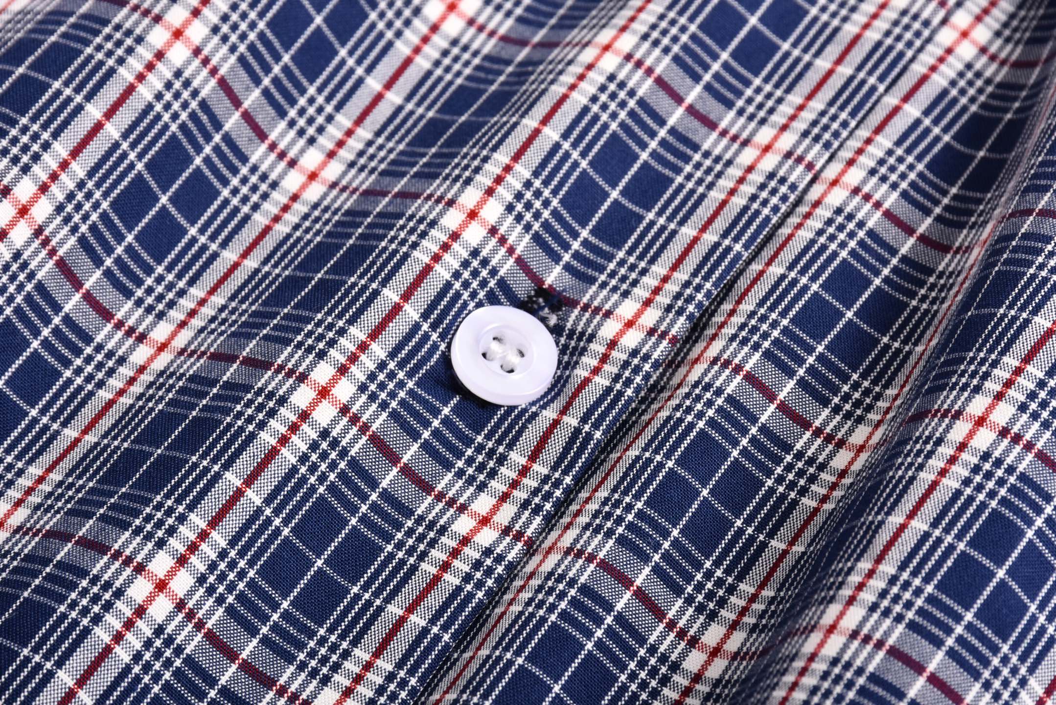 MIU MIU 缪缪小LOGO贴标格纹衬衫夹克 长袖 外套 蓝色 B0 ML1263-17LX-F0Q0U-S-OOO