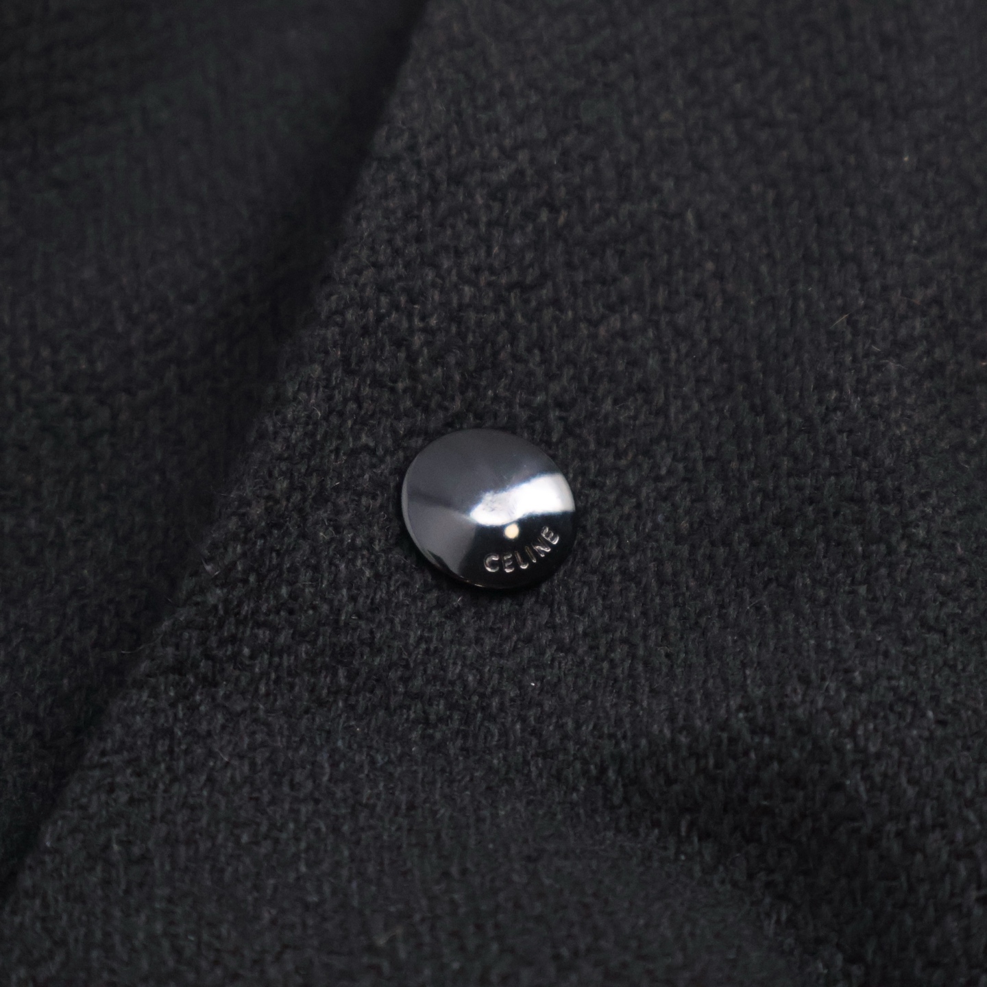 CELINE 赛琳 拼皮条纹单排扣棒球服 夹克 外套 长袖 黑色 D0 2V39V896C-38NO