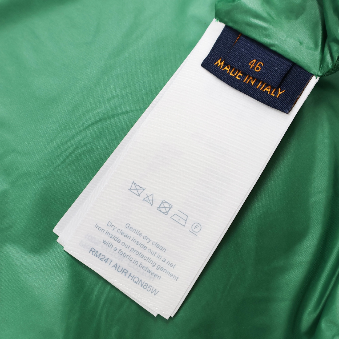 LOUIS VUITTON 路易威登  LV 树纹像素印花拉链连帽防风风衣外套 夹克 冲锋衣 长袖 绿色 B0