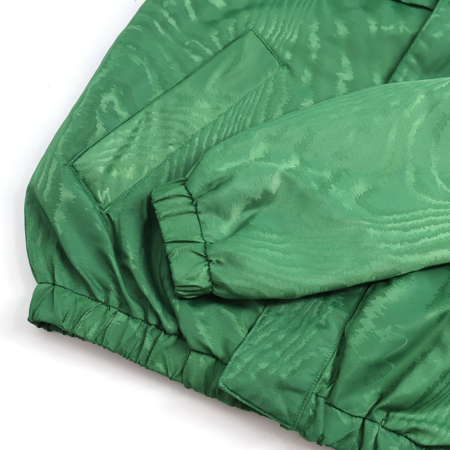 LOUIS VUITTON 路易威登  LV 树纹像素印花拉链连帽防风风衣外套 夹克 冲锋衣 长袖 绿色 B0