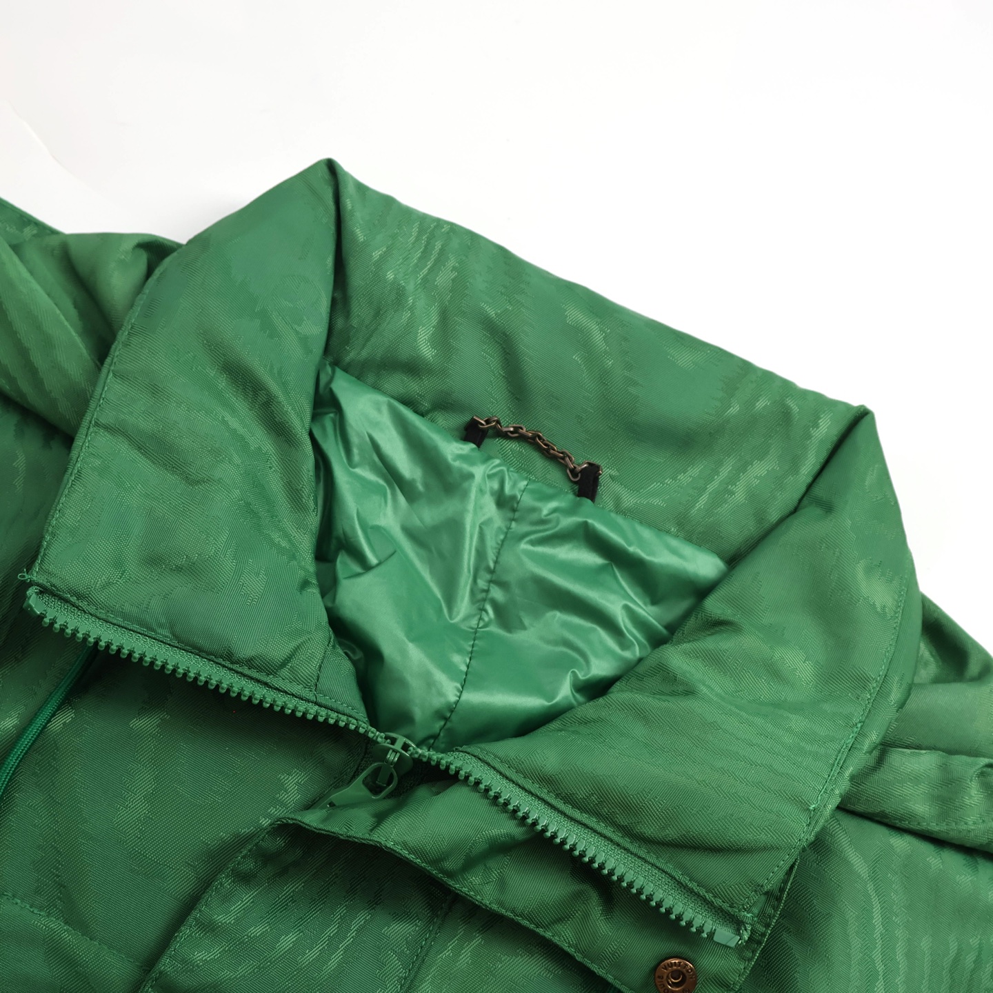 LOUIS VUITTON 路易威登  LV 树纹像素印花拉链连帽防风风衣外套 夹克 冲锋衣 长袖 绿色 B0