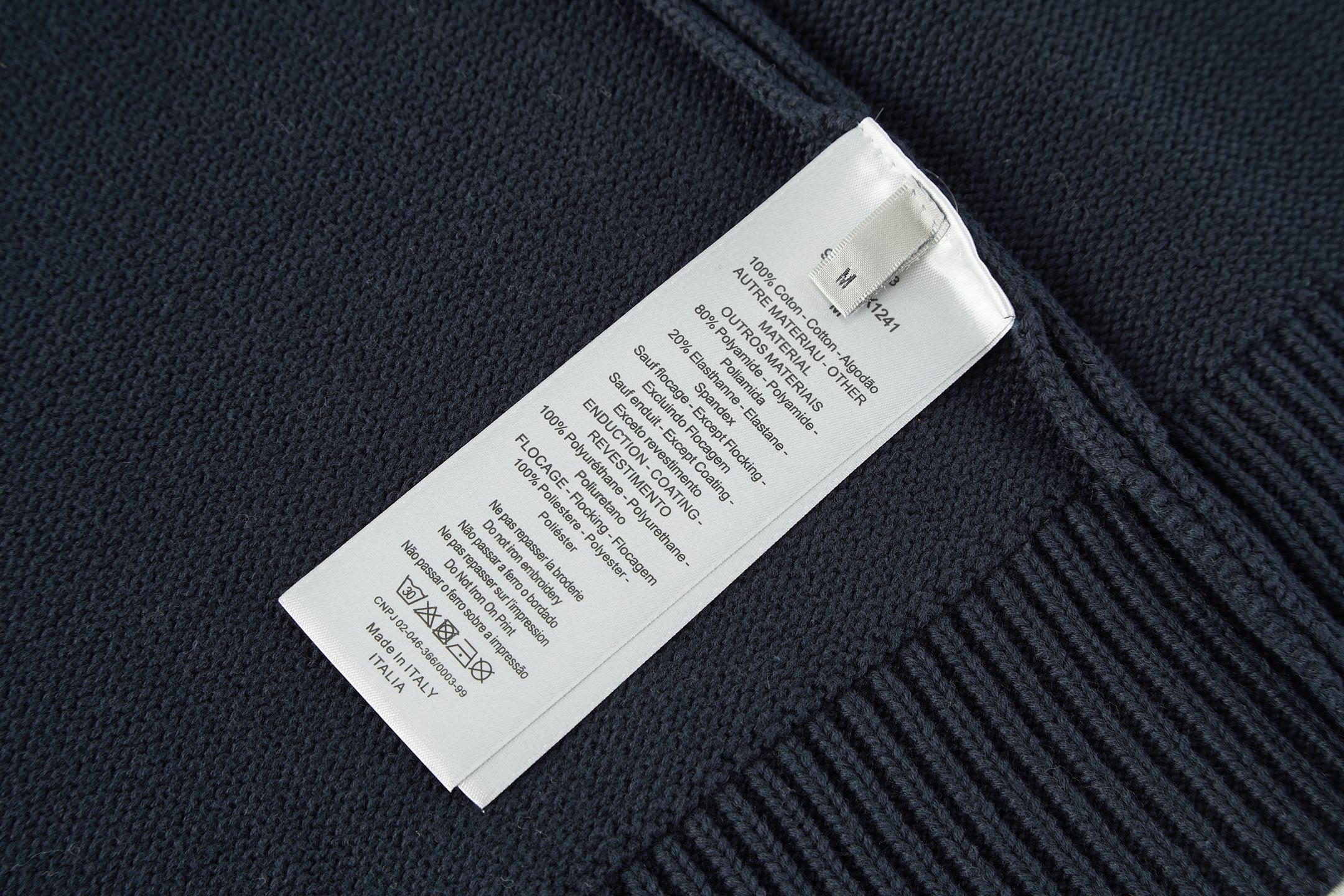 DIOR 迪奥 AND HYLTON NEL Logo字母刺绣针织衫 毛衣 秋冬 长袖 白色 黑色 B0 583M618A3003-C085