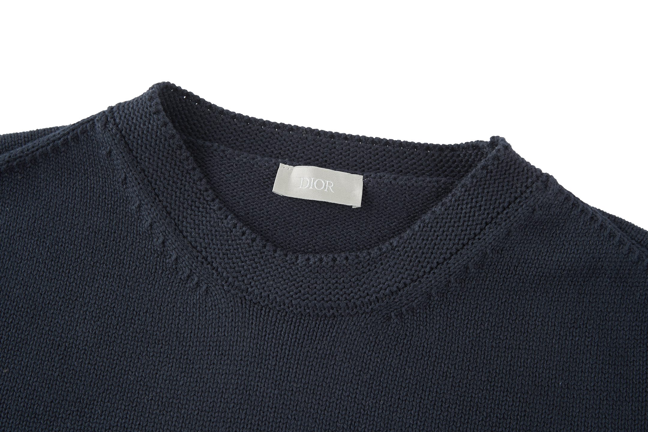 DIOR 迪奥 AND HYLTON NEL Logo字母刺绣针织衫 毛衣 秋冬 长袖 白色 黑色 B0 583M618A3003-C085