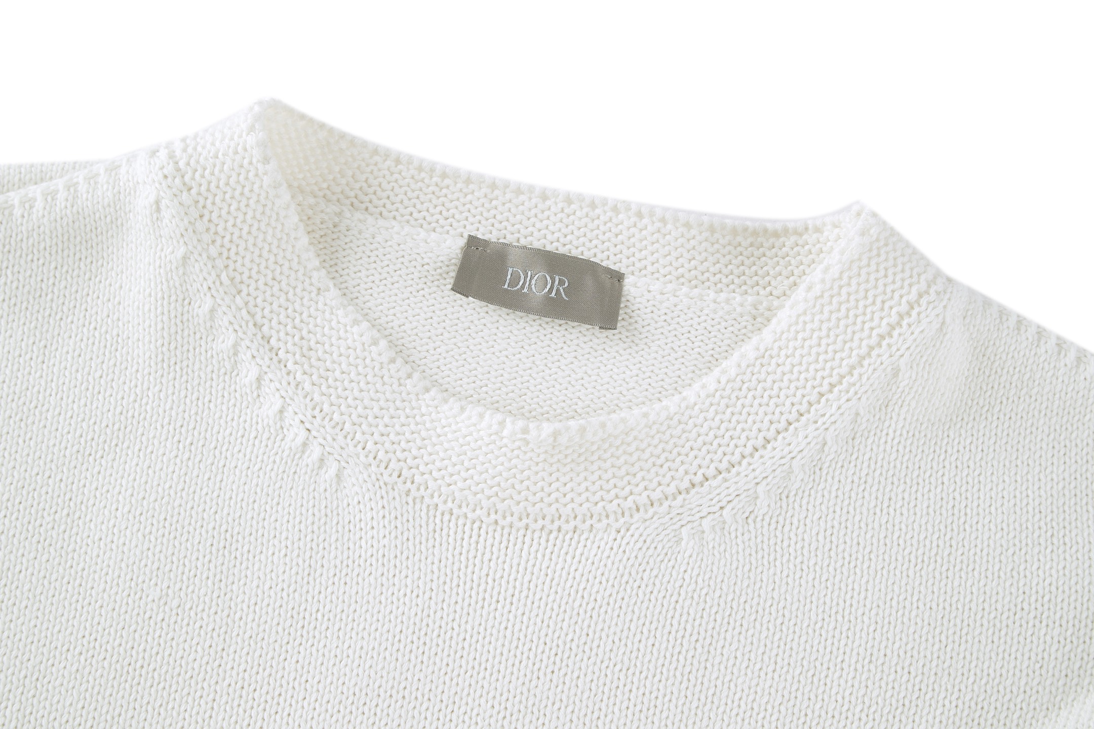 DIOR 迪奥 AND HYLTON NEL Logo字母刺绣针织衫 毛衣 秋冬 长袖 白色 黑色 B0 583M618A3003-C085