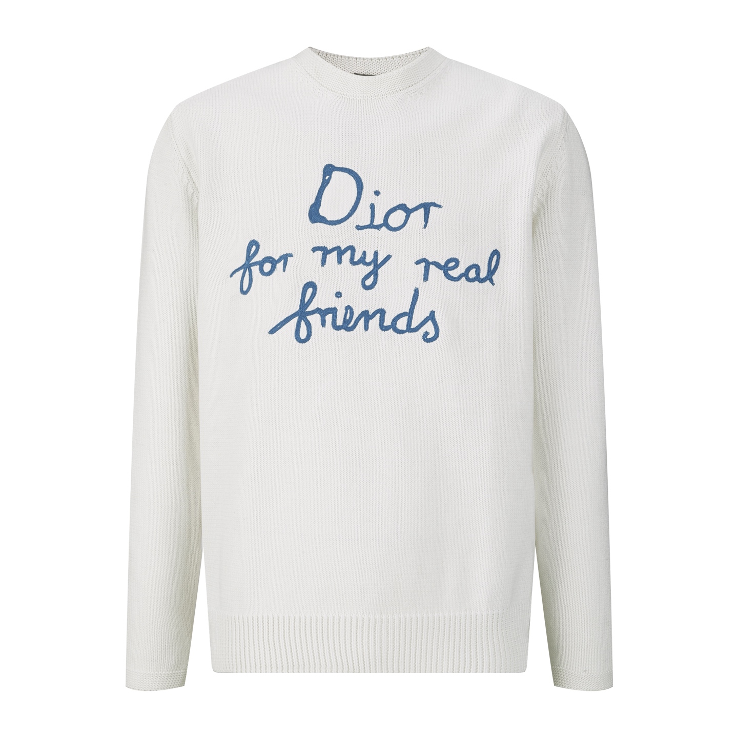 DIOR 迪奥 AND HYLTON NEL Logo字母刺绣针织衫 毛衣 秋冬 长袖 白色 黑色 B0 583M618A3003-C085