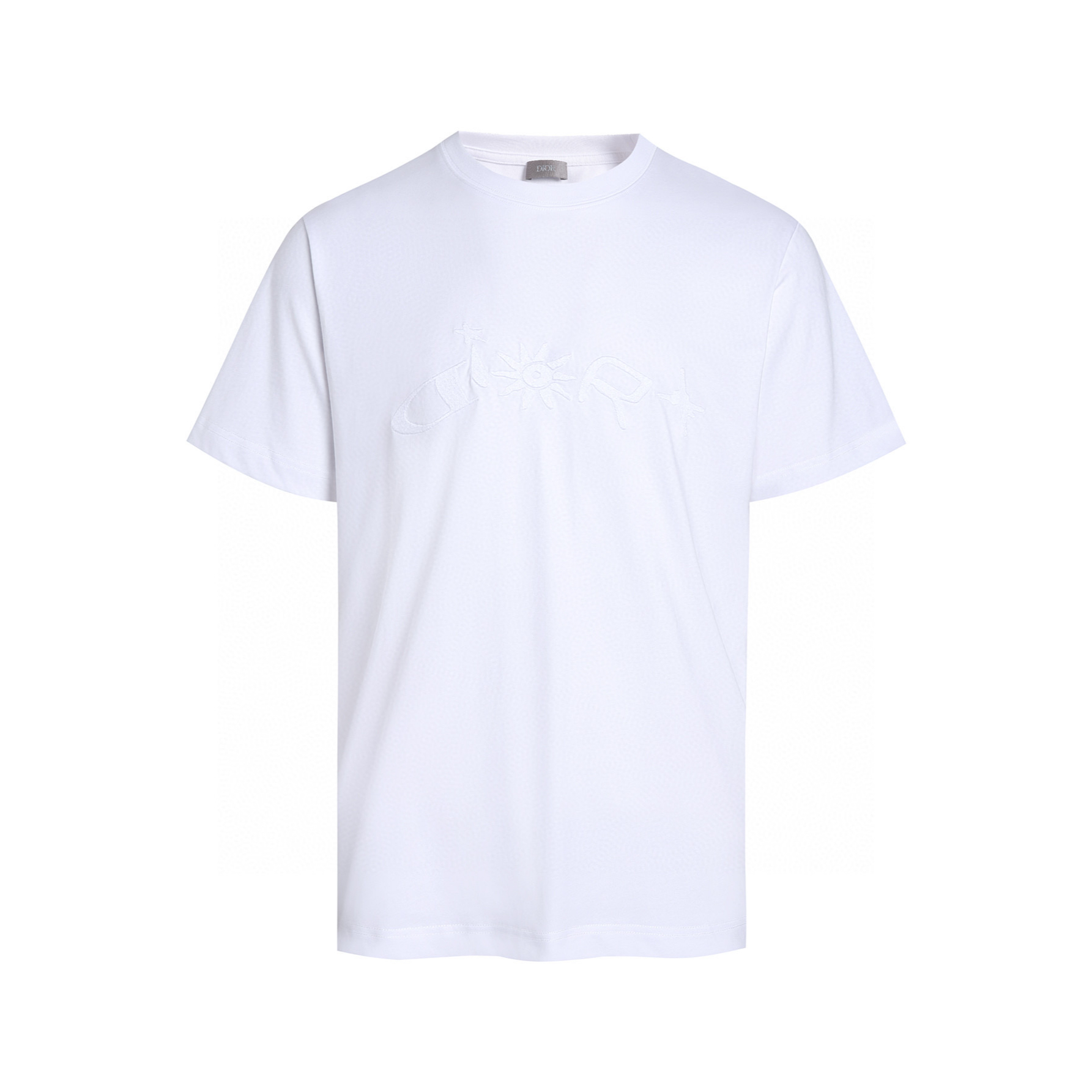 DIOR 迪奥 Lewis Hamilton 合作系列 刺绣字母logo短袖 T恤 夏季 白色 黑色 A2 593J696V0554-C080