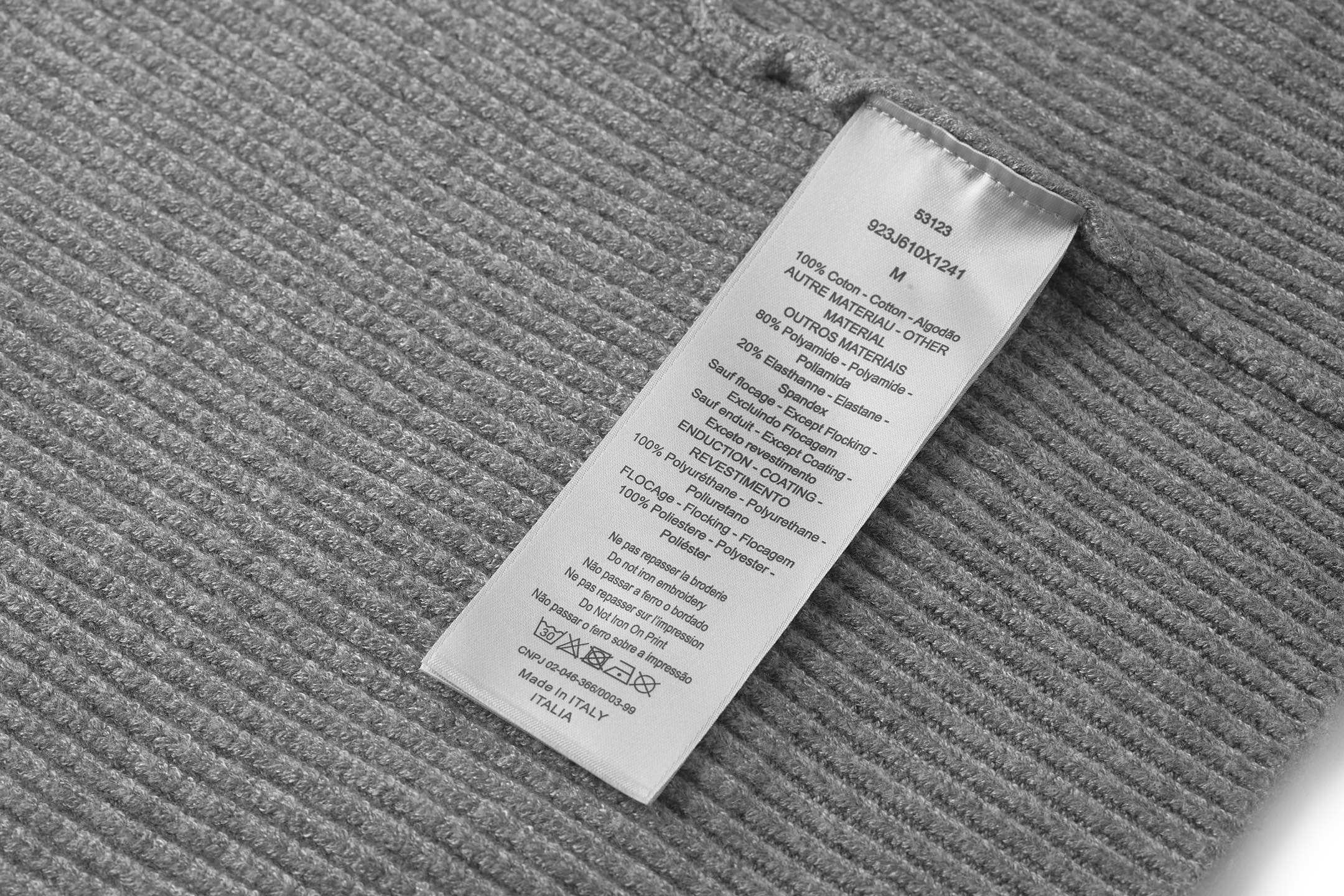 DIOR 迪奥 羊毛搜字母Logo刺绣V领针织衫 毛衣 秋冬 长袖 灰色 B0 583M618A3003-C085