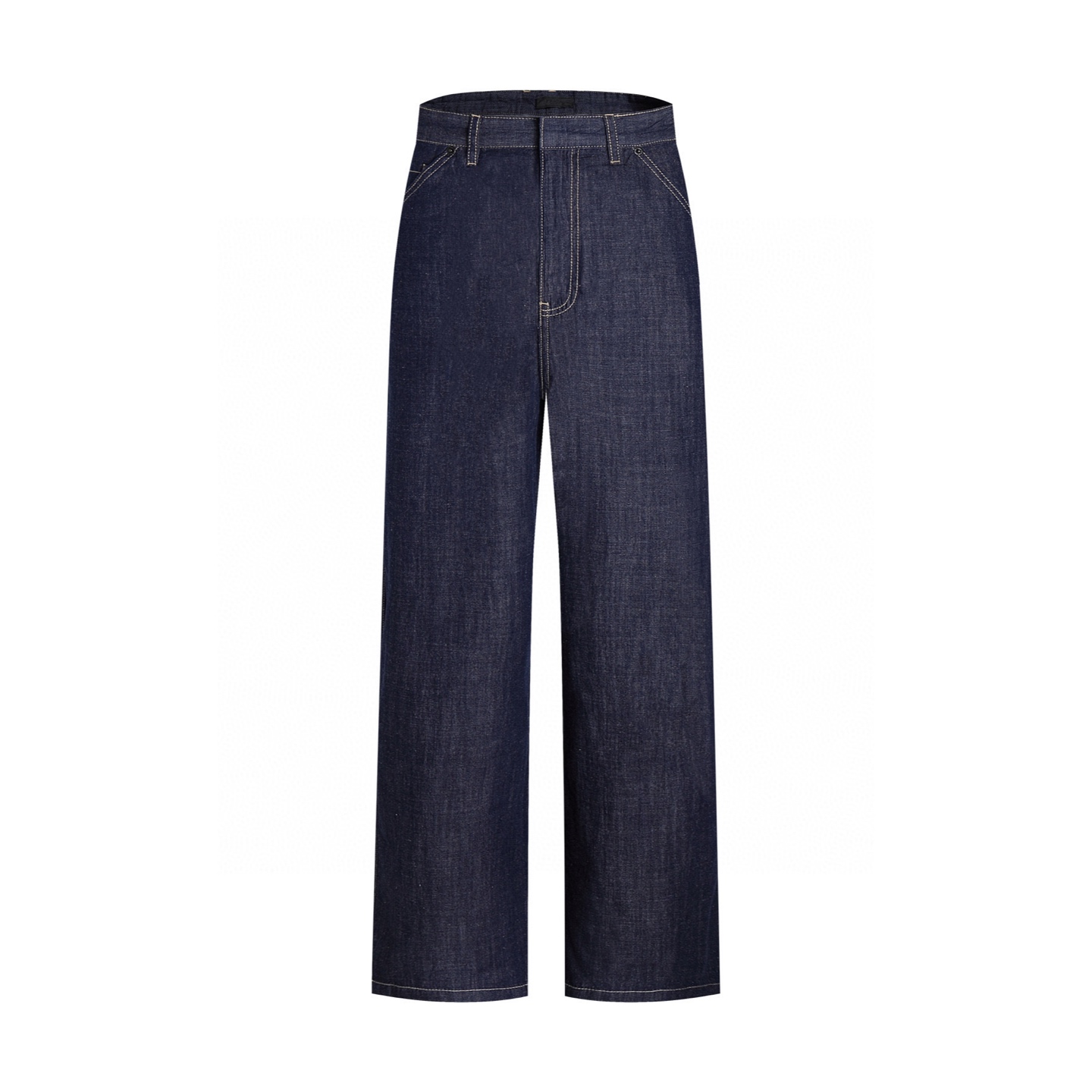 PRADA 普拉达 纯色直筒牛仔裤 长裤 裤子 深蓝色 B0