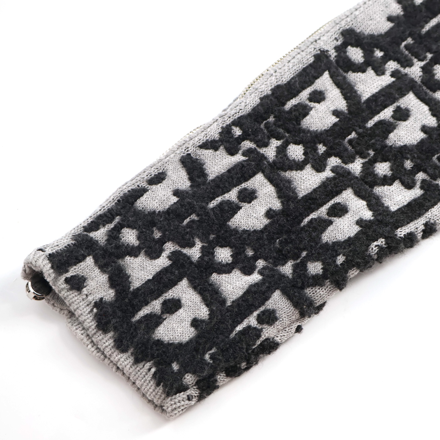 DIOR 迪奥 羊毛毛巾绣字母logo圆领毛衣 秋冬 外套 长袖 灰色 C0 493M635AT847-C888