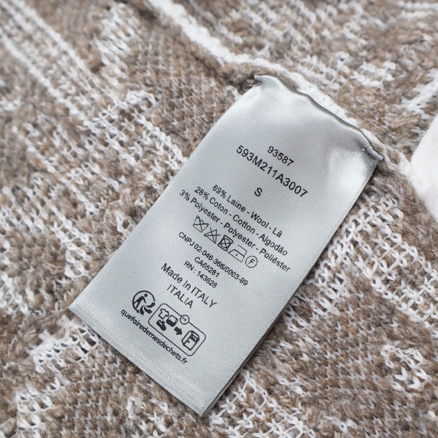 DIOR 迪奥 羊毛毛巾绣字母logo拉链圆领毛衣 开衫 秋冬 外套 长袖 C0 593M211A3007-C081