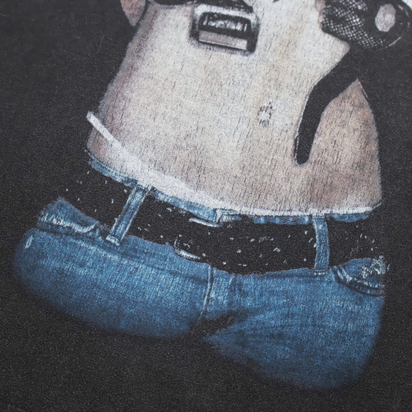 Balenciaga 巴黎世家 布兰妮人像印花短袖 T恤 圆领 短款 夏季 黑灰色 A2 850345TTVJ61041