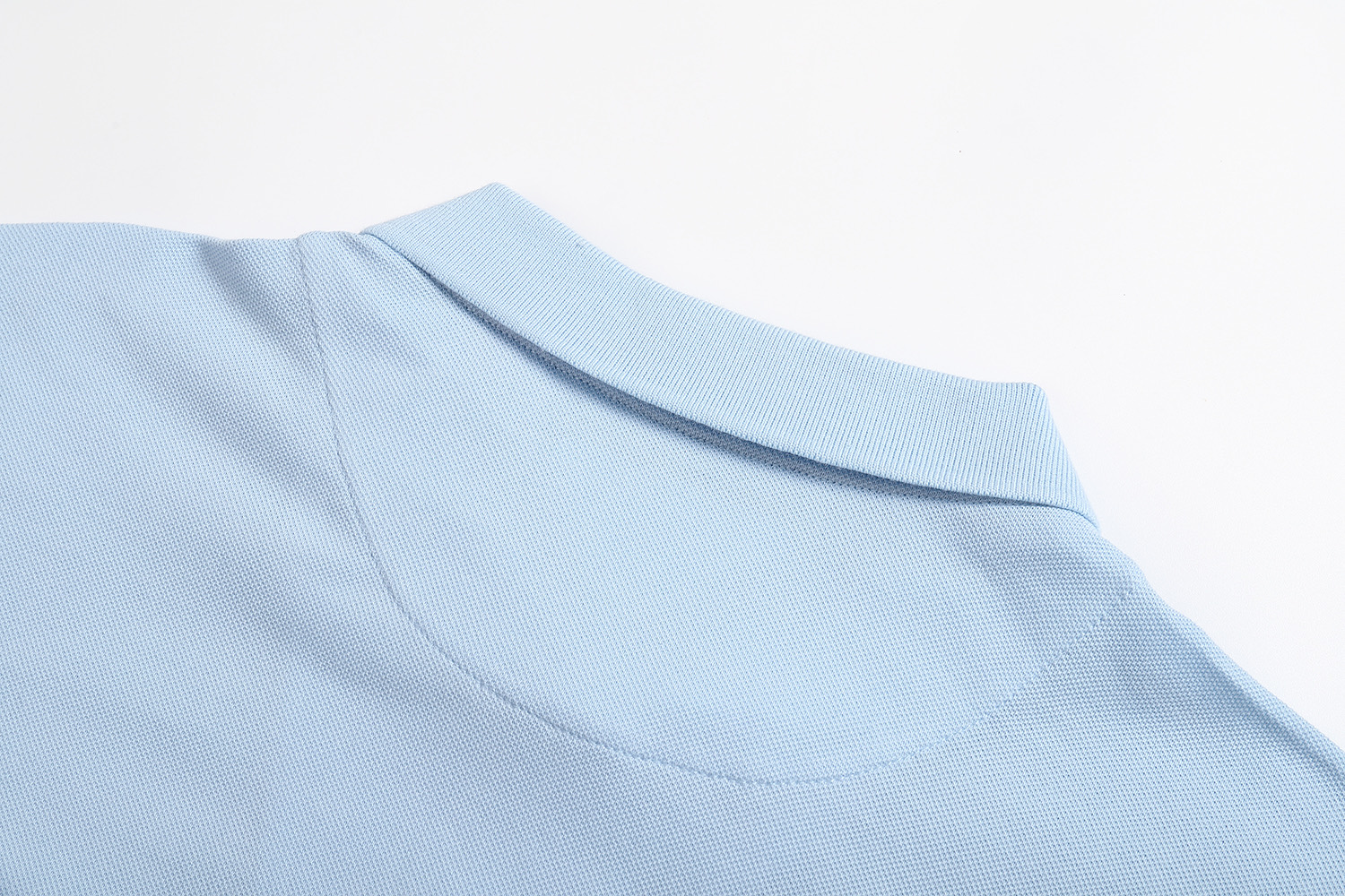 PRADA 普拉达 平纹针织假两件Polo衫  短袖 T恤 蓝色 粉色 A5 39586-1736-SOOO