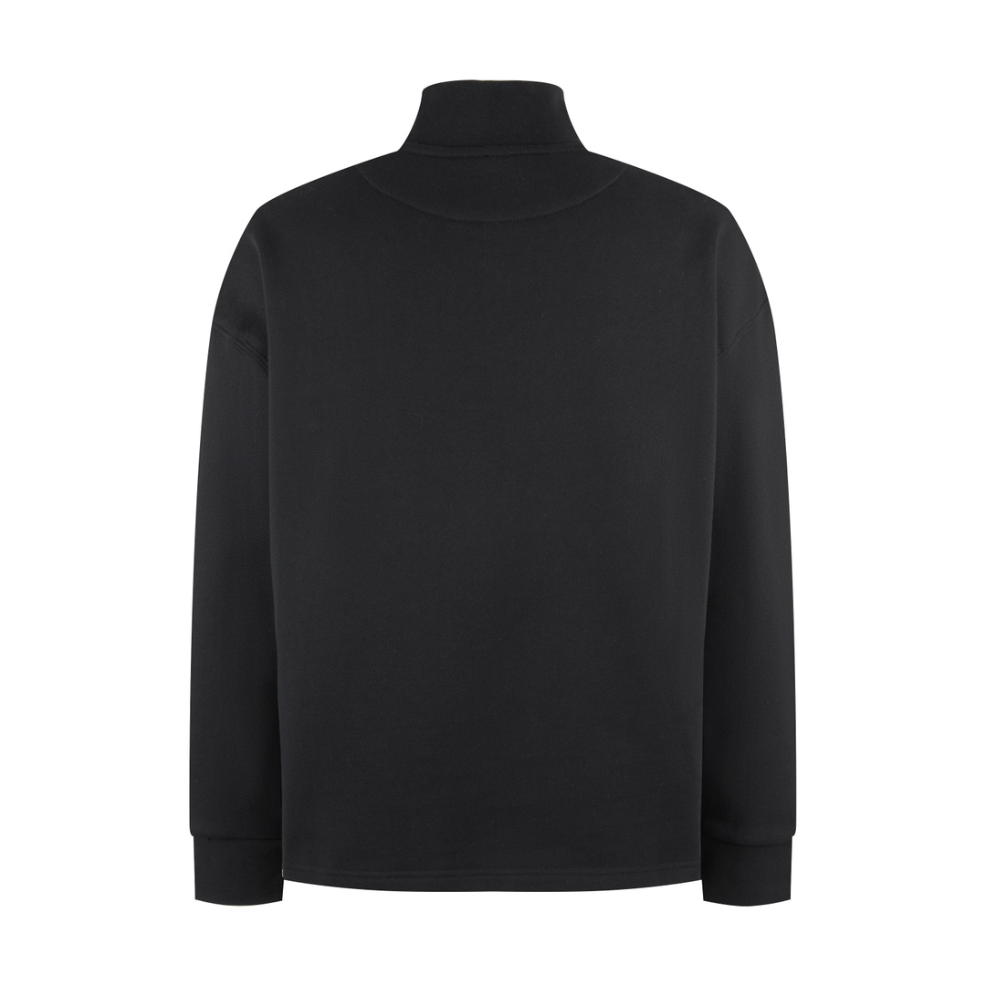 LOEWE 罗意威 刺绣logo徽标polo领卫衣 长袖 灰色 黑色 B0 H526Y24X30-1440