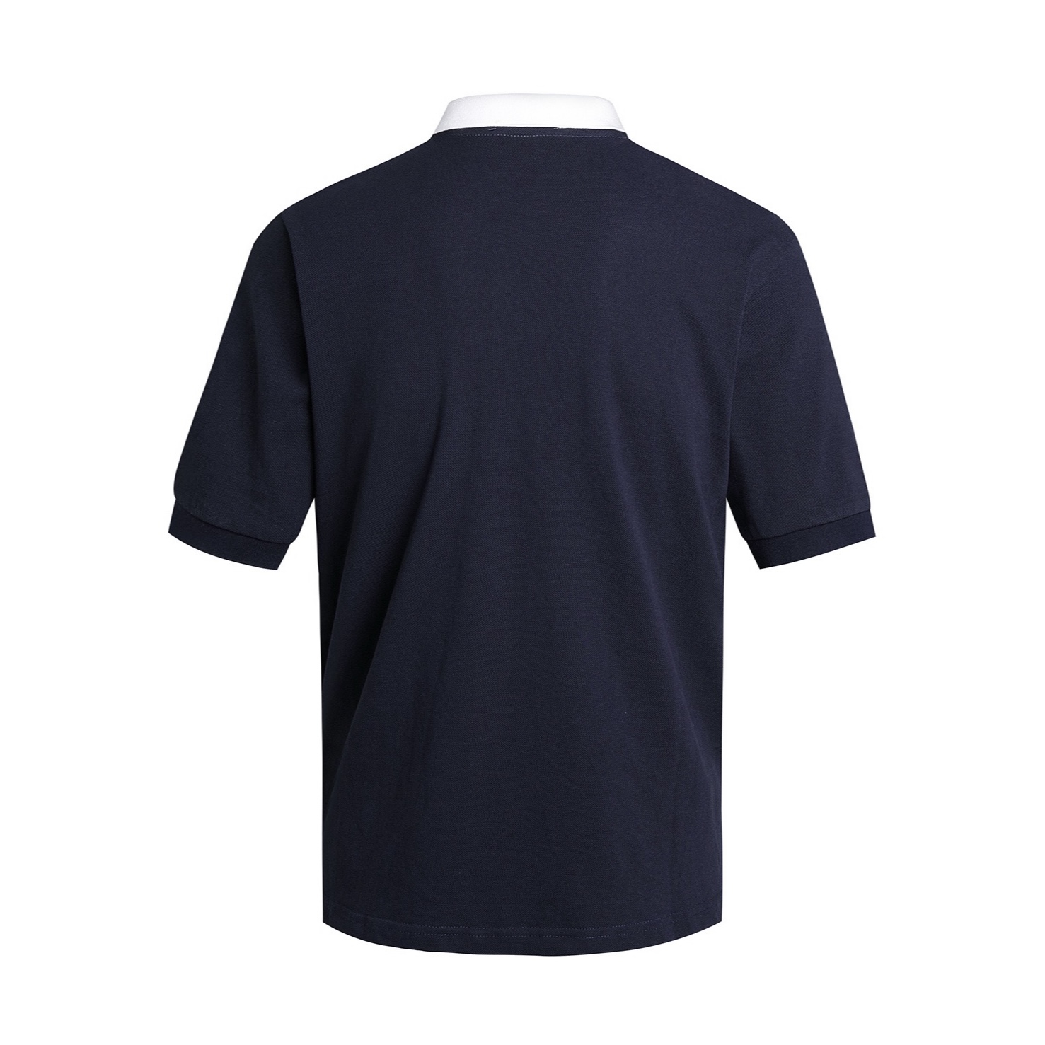 MIU MIU 白领撞色刺绣字母logo POLO衫 短袖 休闲T恤 夏季 蓝色 A5 MJN559-14RW-F0008