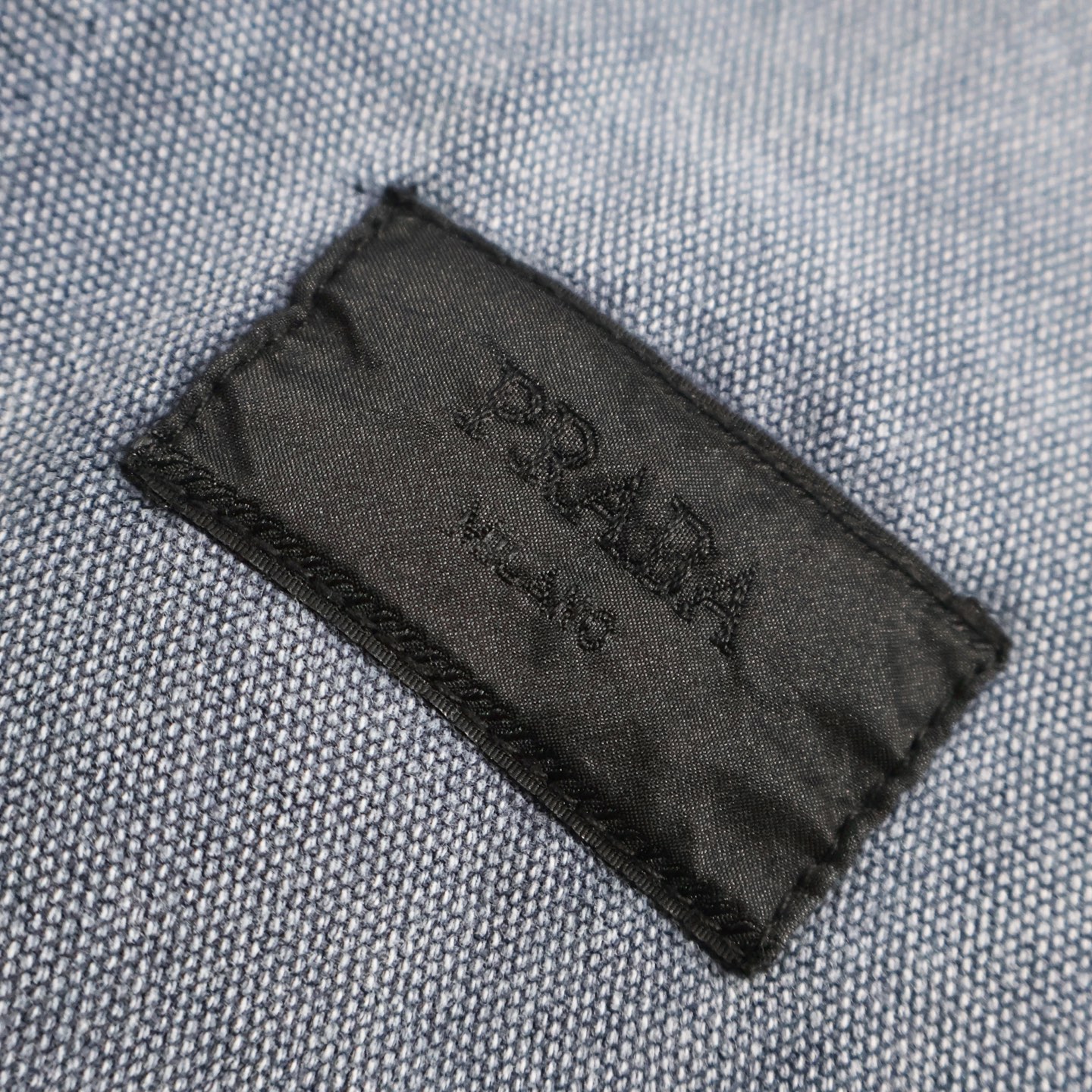 PRADA 普拉达 做旧破洞工装牛仔外套 夹克 长袖 蓝色 B5 GEB289-14W7-F0008-S-OOO