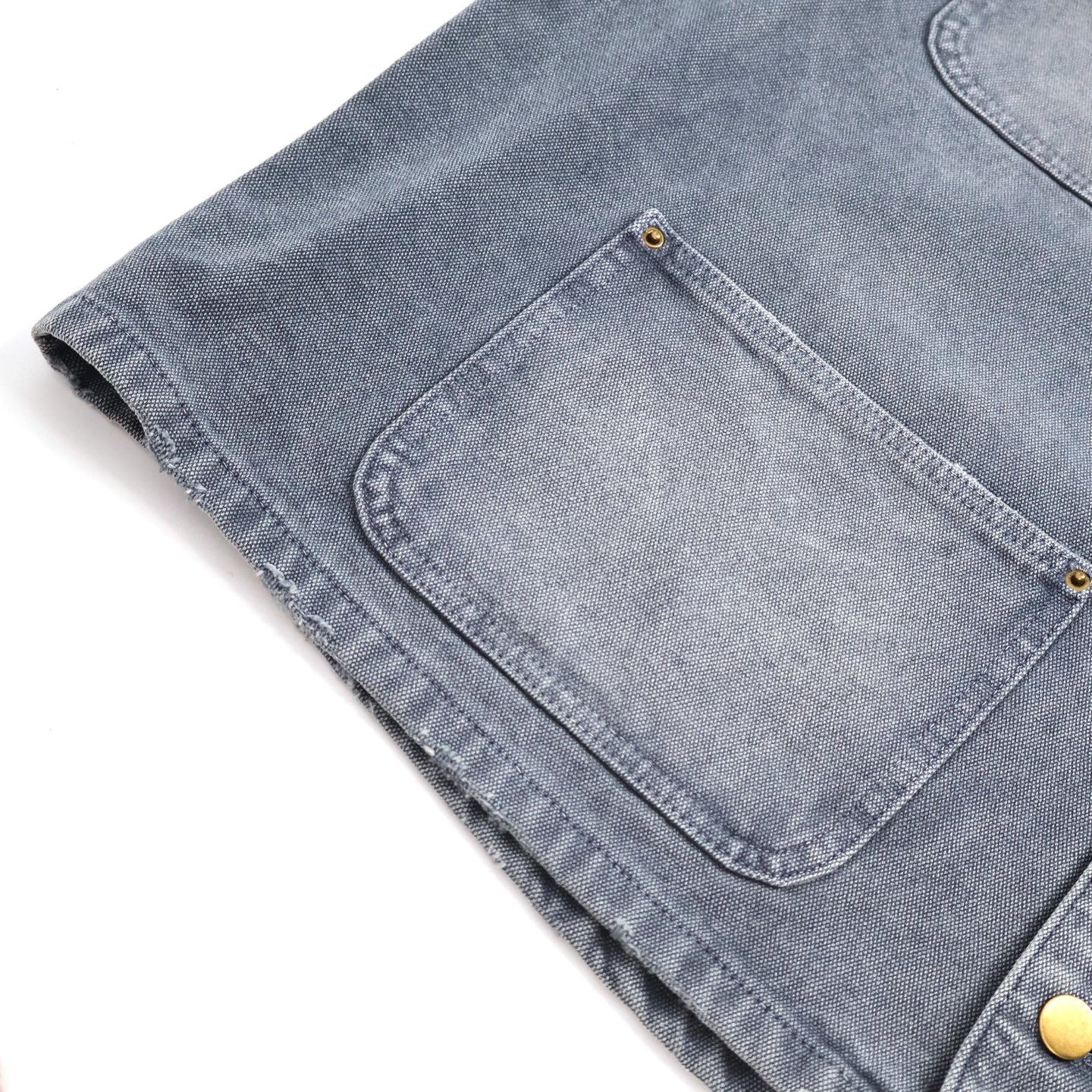 PRADA 普拉达 做旧破洞工装牛仔外套 夹克 长袖 蓝色 B5 GEB289-14W7-F0008-S-OOO