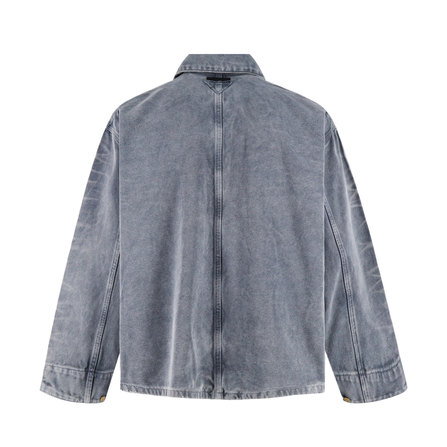 PRADA 普拉达 做旧破洞工装牛仔外套 夹克 长袖 蓝色 B5 GEB289-14W7-F0008-S-OOO