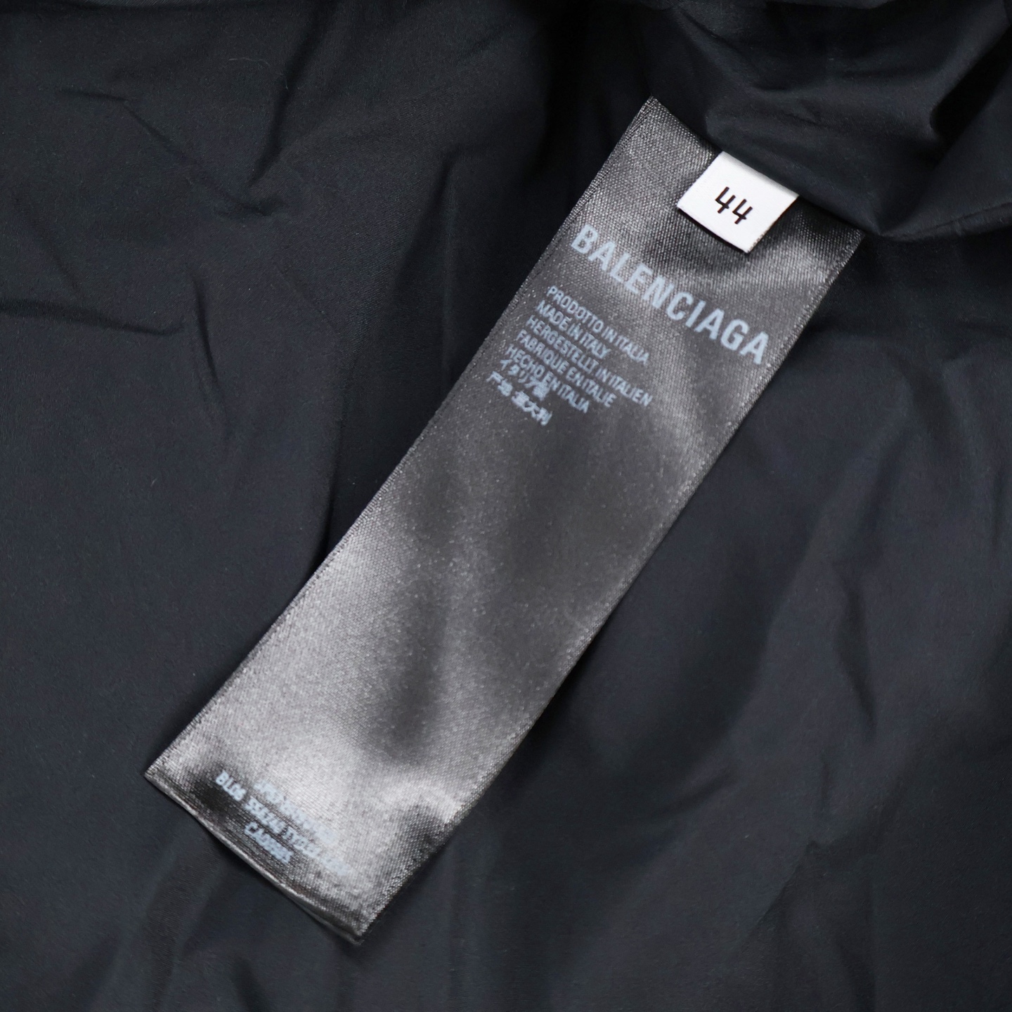 Balenciaga 巴黎世家 字母logo印花母龟背拉链立领羽绒服 外套 夹克 长袖 蓝色 D0