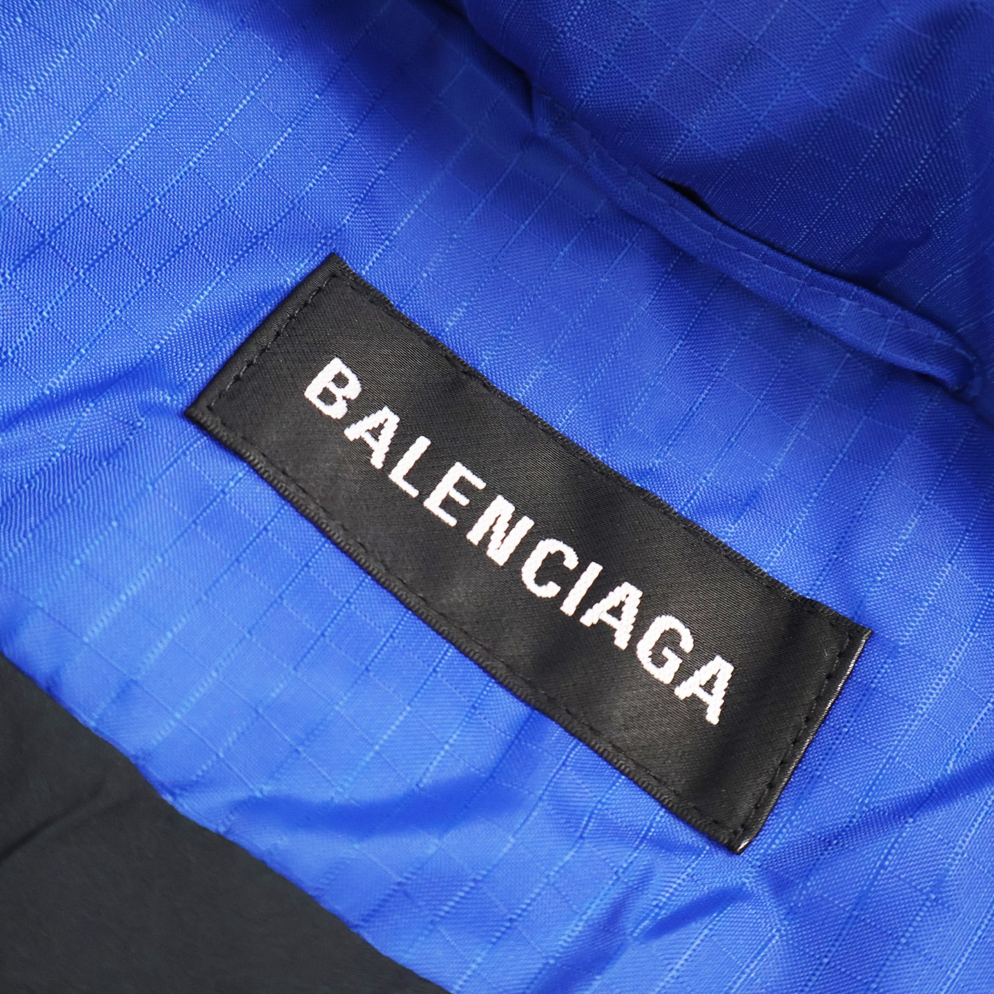 Balenciaga 巴黎世家 字母logo印花母龟背拉链立领羽绒服 外套 夹克 长袖 蓝色 D0