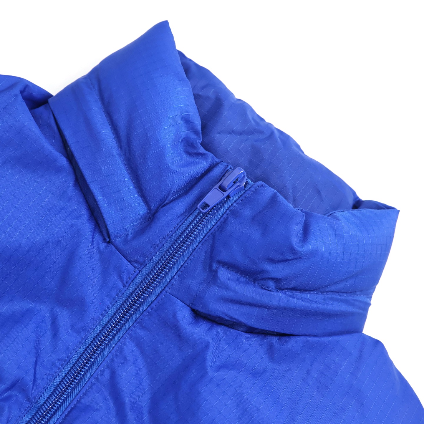 Balenciaga 巴黎世家 字母logo印花母龟背拉链立领羽绒服 外套 夹克 长袖 蓝色 D0