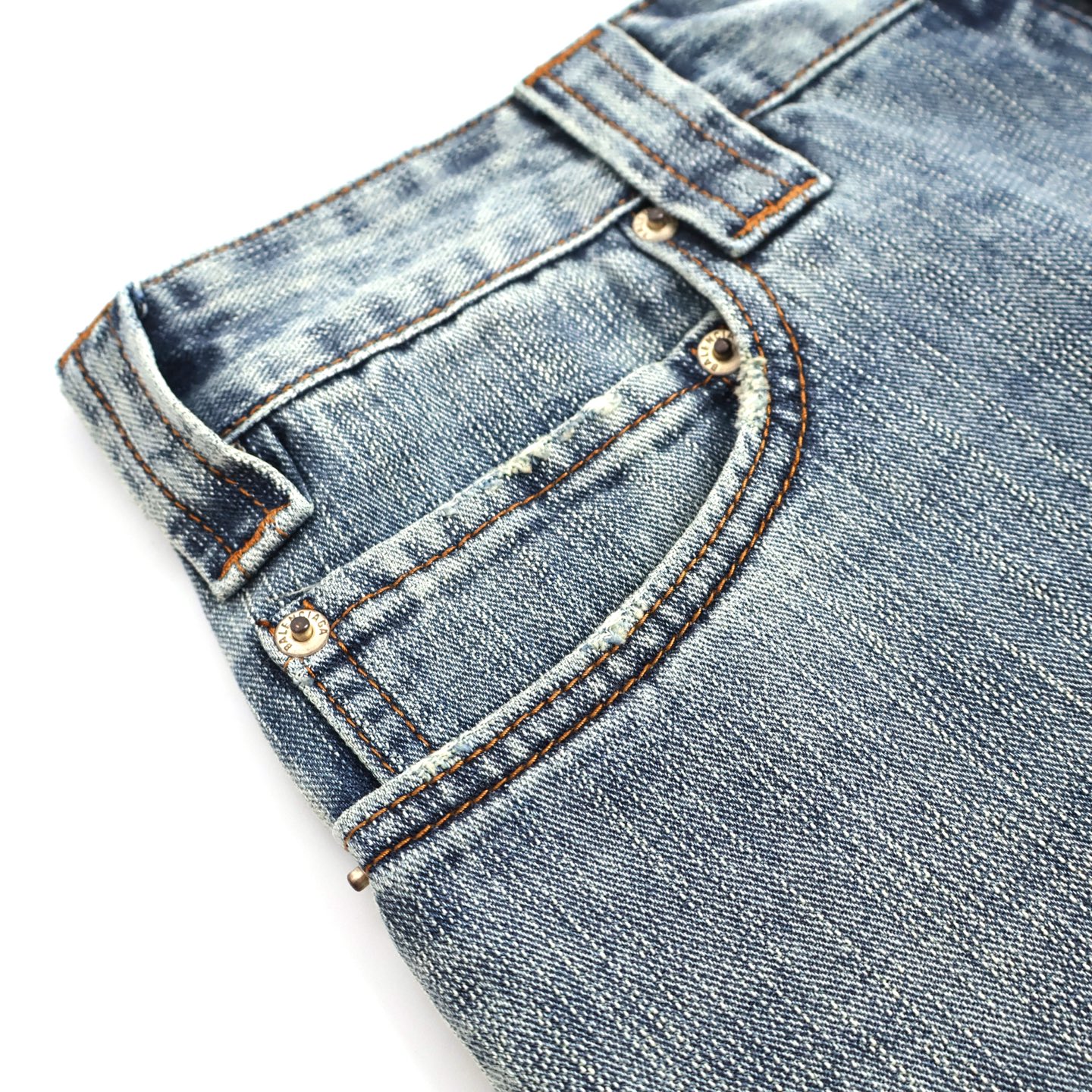 Balenciaga 巴黎世家 红色刺绣字母logo牛仔裤 长裤 裤子 蓝色 B0