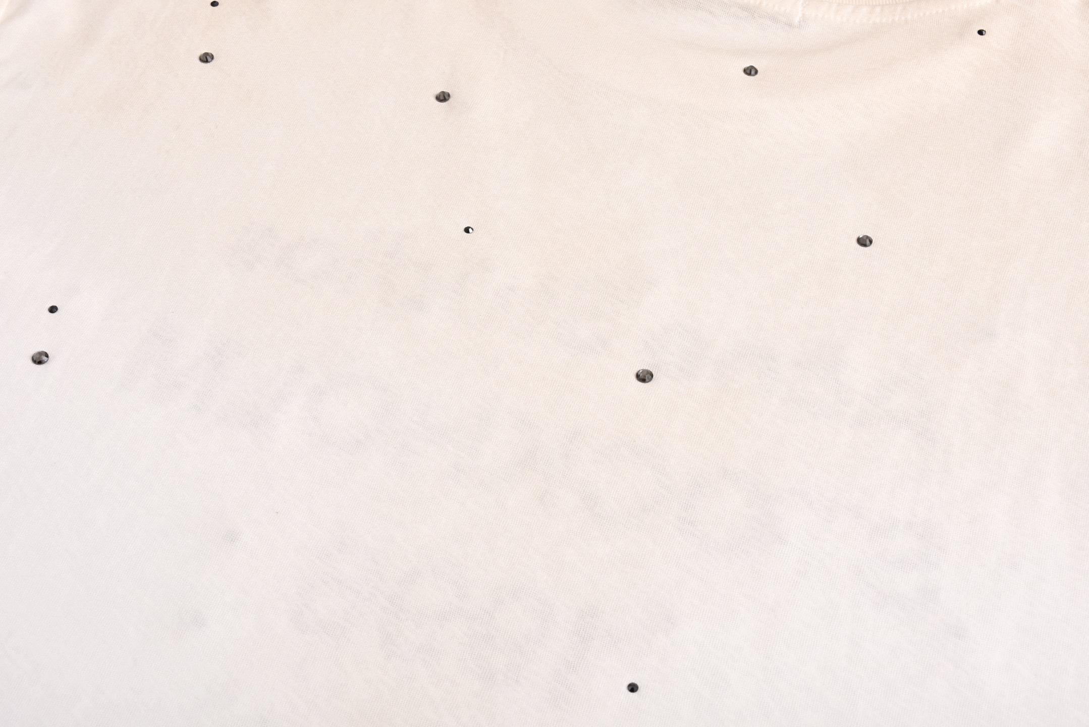 ]Acne Studios 1996 新春限定烫钻字母logo印花做旧T恤 打底衫 长袖 脏白色 A5 CL0343-DC6