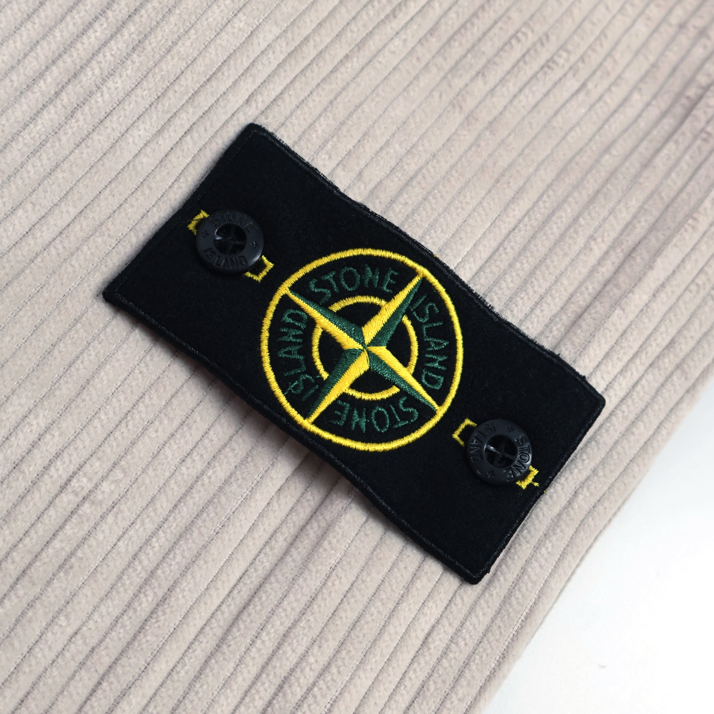 STONE ISLAND 石头岛 纯色袖标灯芯绒衬衫 长袖 外套 石膏色 B0 791511311-V0097