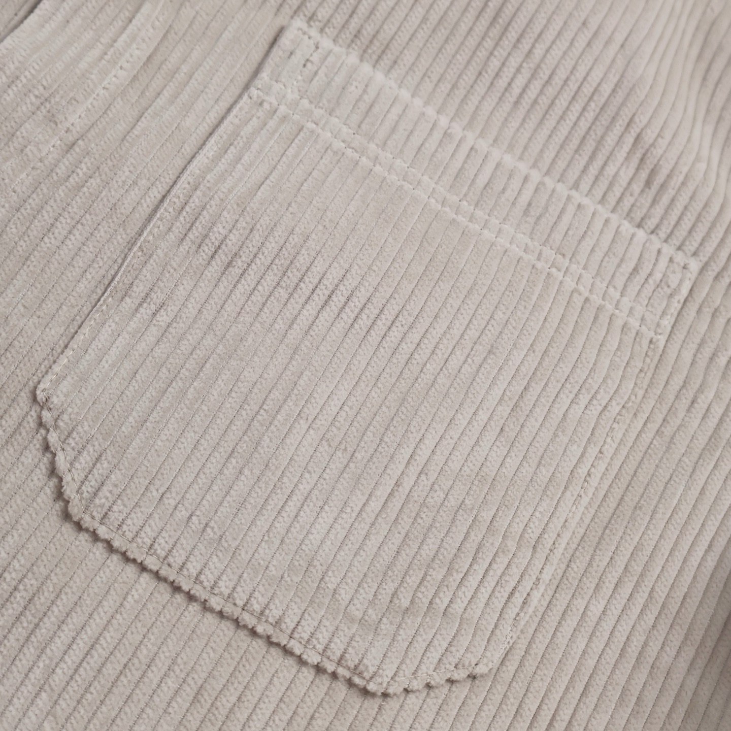 STONE ISLAND 石头岛 纯色袖标灯芯绒衬衫 长袖 外套 石膏色 B0 791511311-V0097