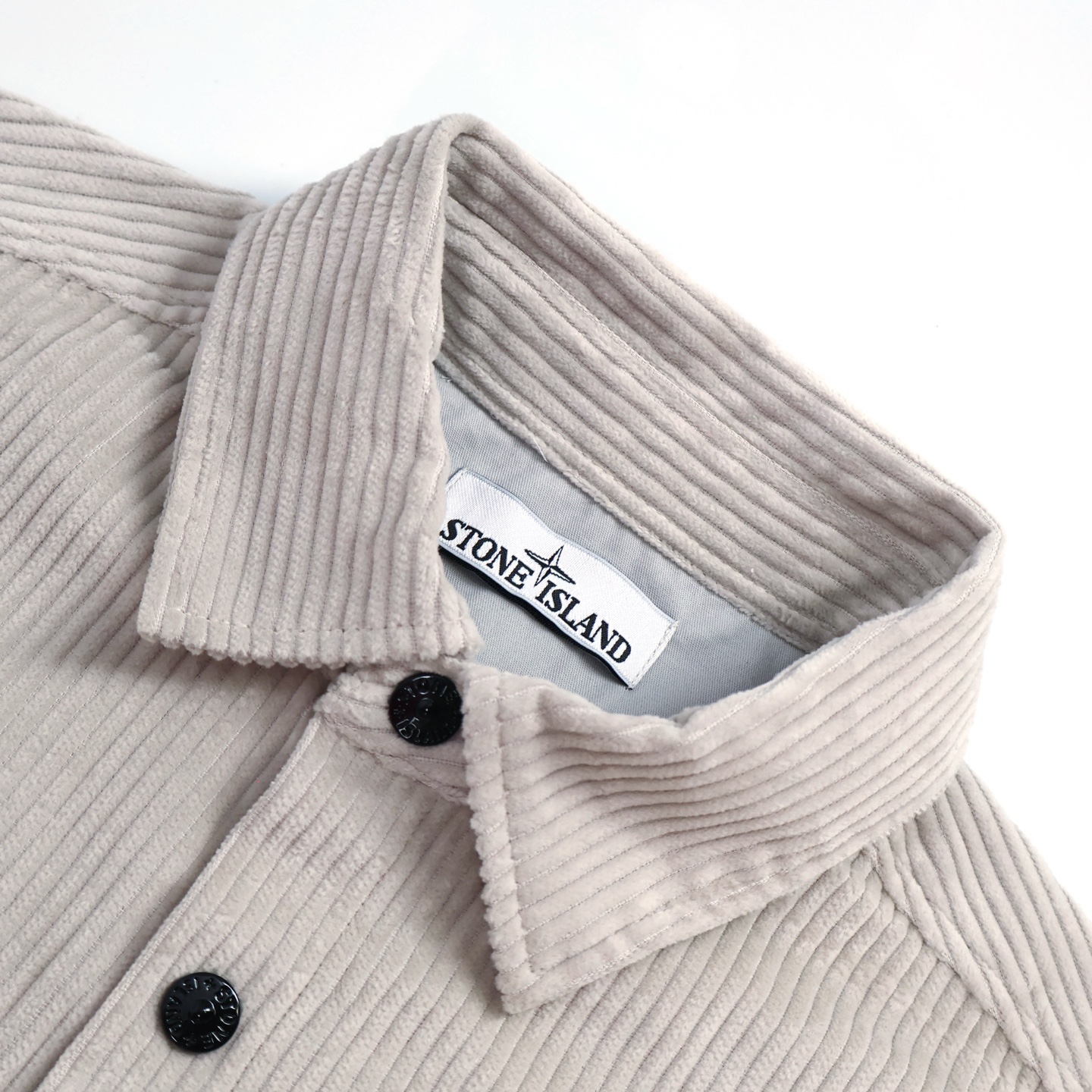 STONE ISLAND 石头岛 纯色袖标灯芯绒衬衫 长袖 外套 石膏色 B0 791511311-V0097