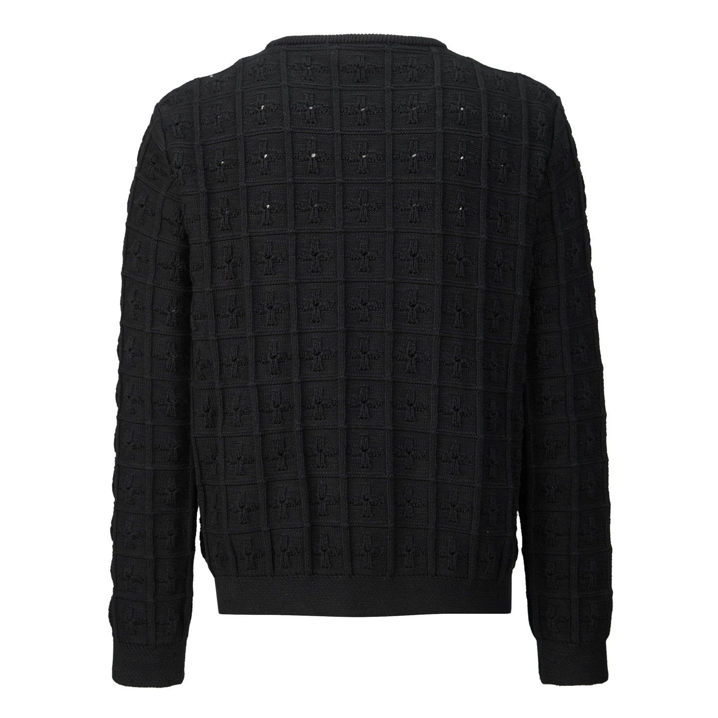 LOUIS VUITTON 路易威登 绞花字母logo双排扣针织开衫 毛衣 长袖 外套 黑色 B0 1AHVNI