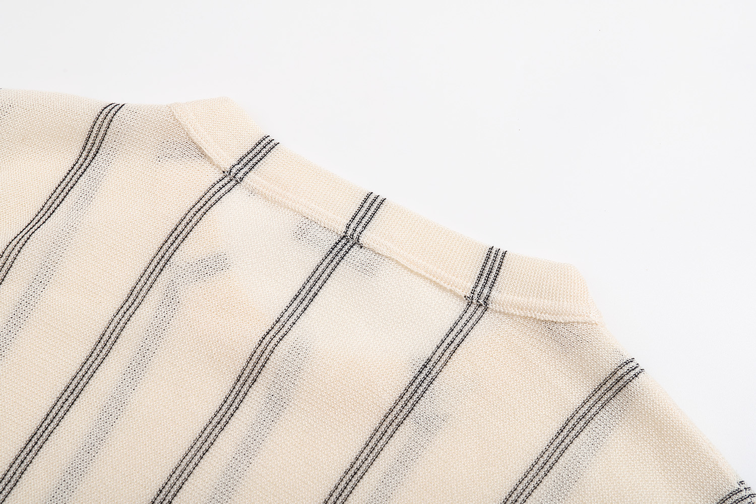 DIOR 迪奥 刺绣字母logo亚麻竖条纹针织短袖 T恤 夏季 B0 593J612A3019-C185