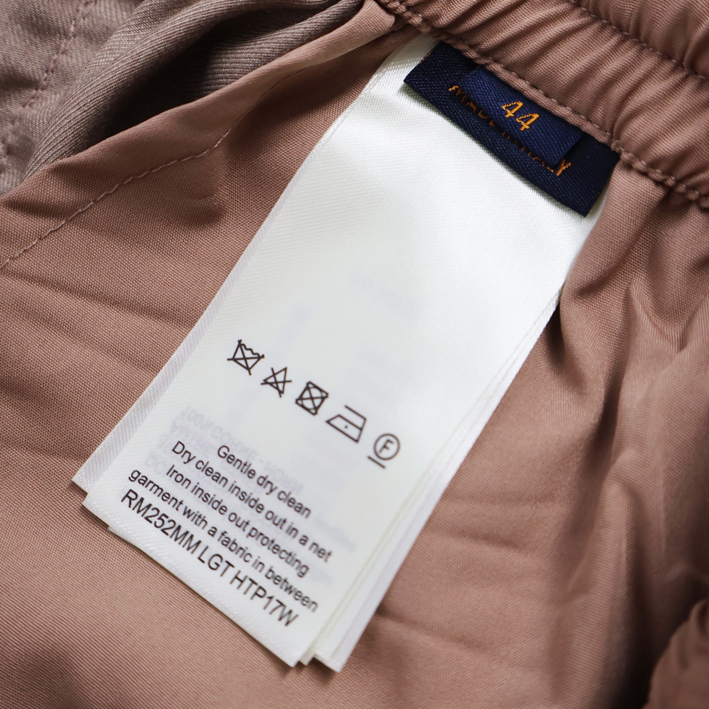 LOUIS VUITTON  路易威登 LV 纯色羊毛直筒西裤 裤子 长裤 卡其色 B0 1AHVRH