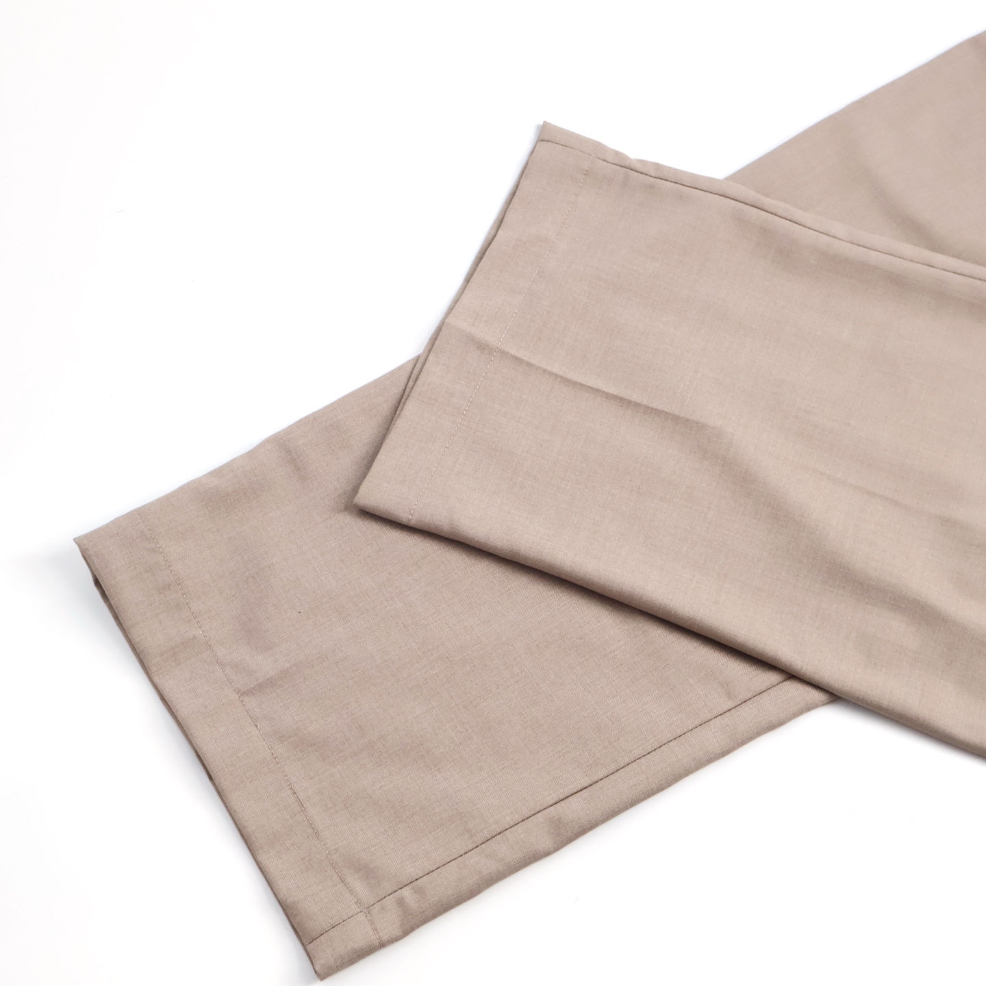 LOUIS VUITTON  路易威登 LV 纯色羊毛直筒西裤 裤子 长裤 卡其色 B0 1AHVRH