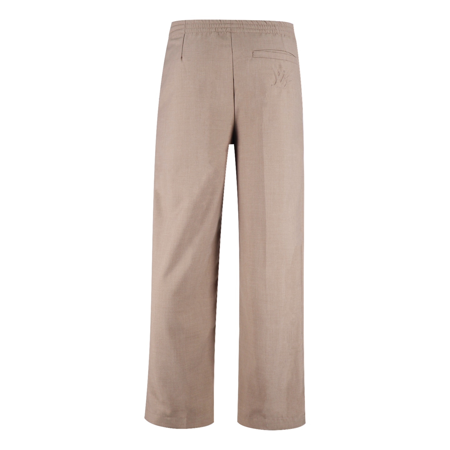 LOUIS VUITTON  路易威登 LV 纯色羊毛直筒西裤 裤子 长裤 卡其色 B0 1AHVRH