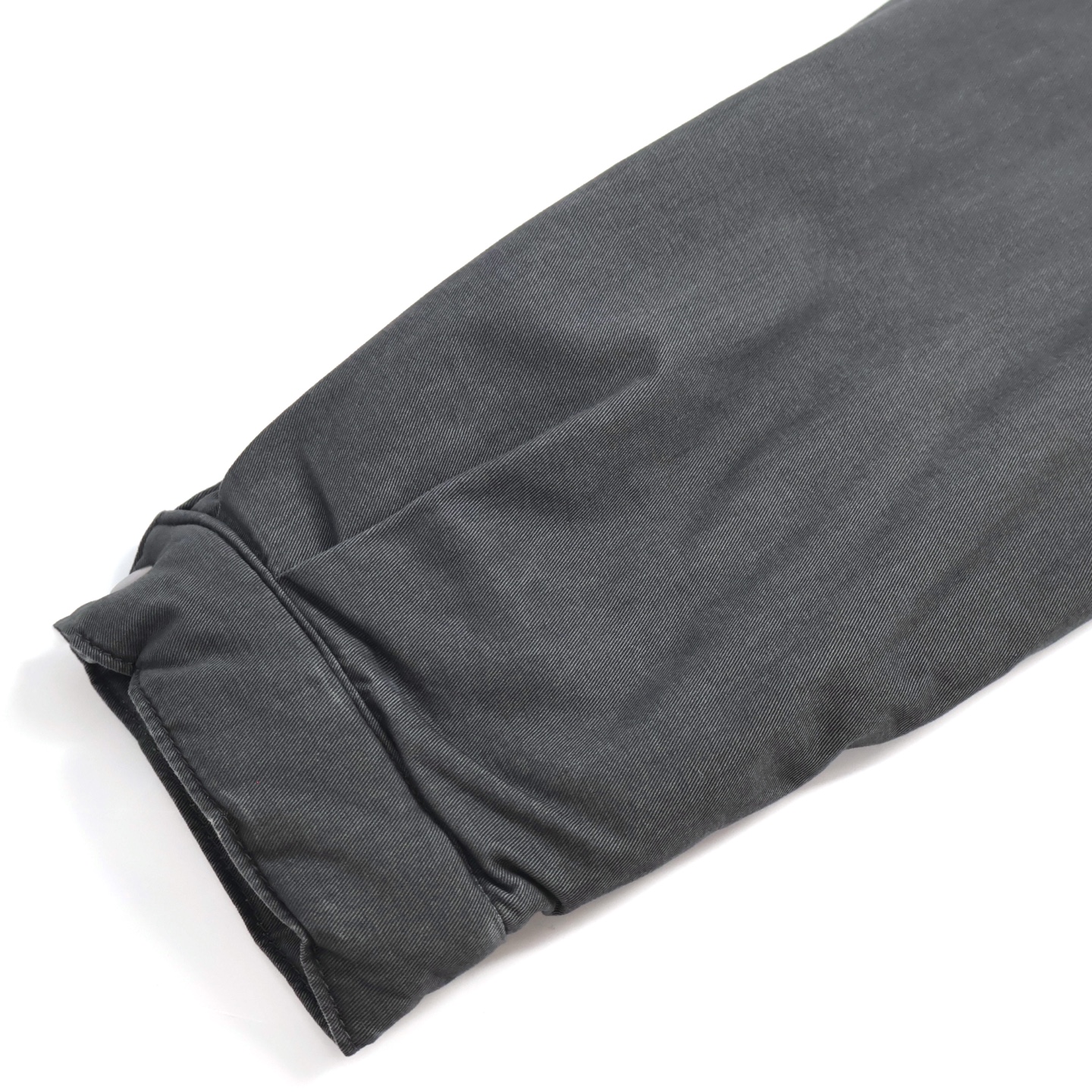 Acne Studios 水洗巴恩风皮领徽标拉链棉服 夹克 外套 长袖 灰色 C0 A90638-AA2