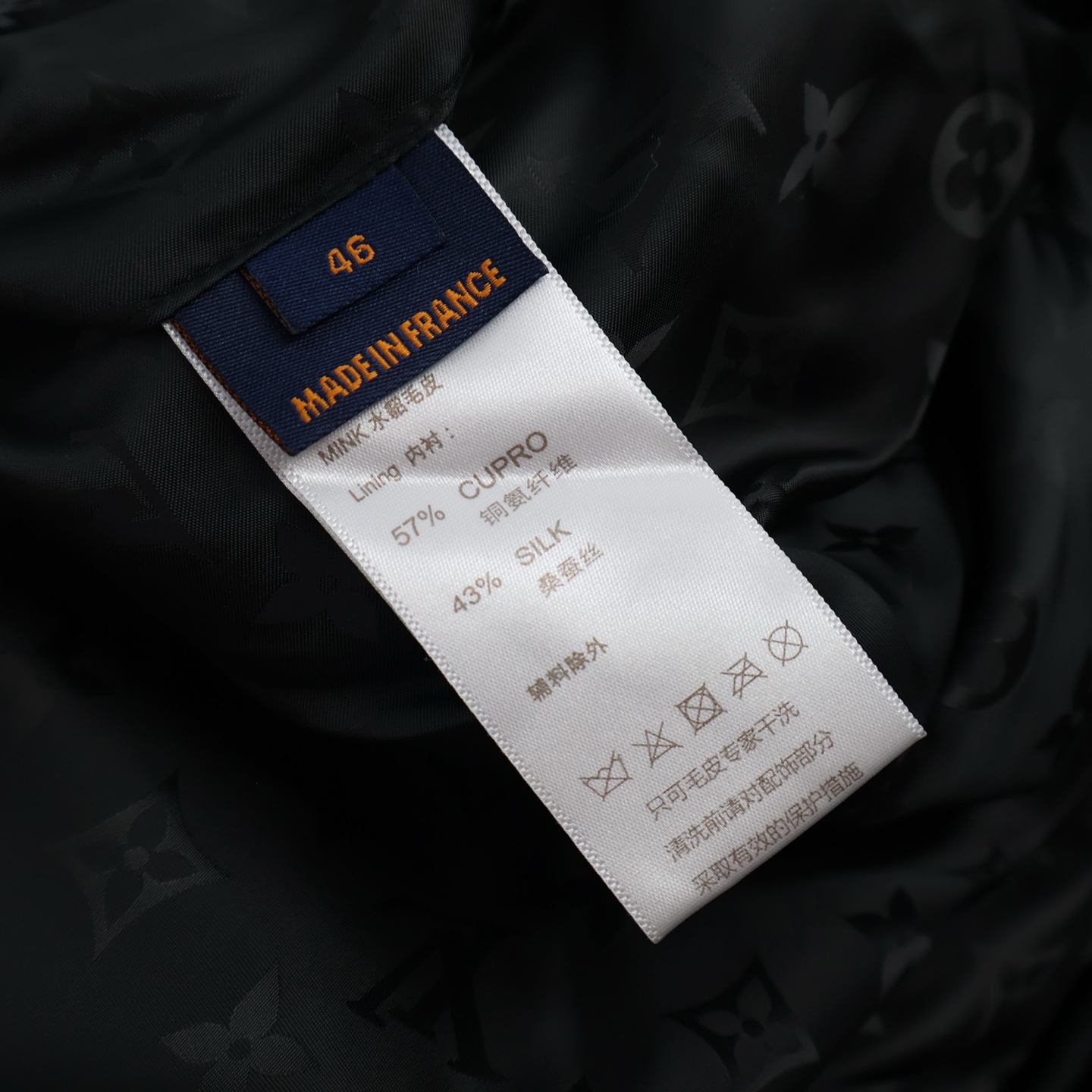 LOUIS VUITTON 路易威登 SKI滑雪系列 水貂毛马赛克拼接拉链连帽夹克 长袖 外套 灰色 C5 1AGIYD