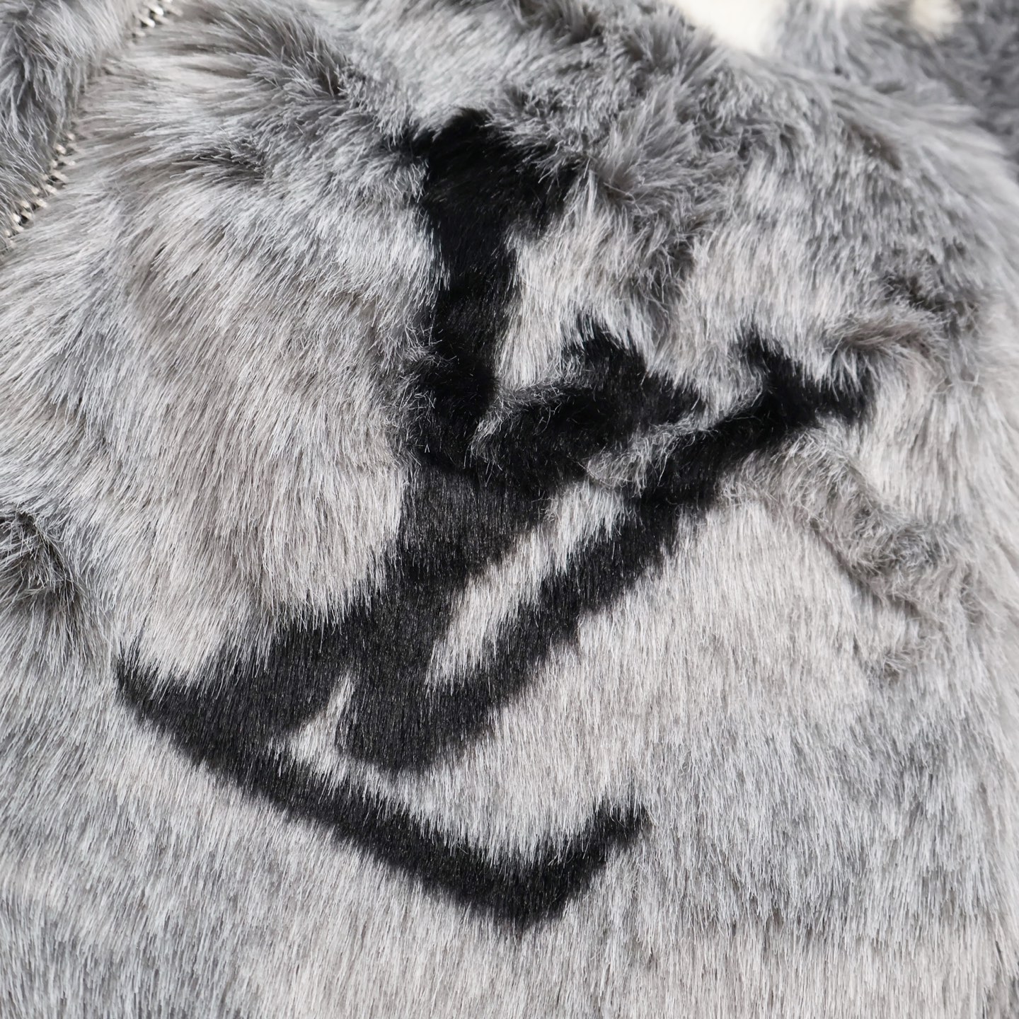 LOUIS VUITTON 路易威登 SKI滑雪系列 水貂毛马赛克拼接拉链连帽夹克 长袖 外套 灰色 C5 1AGIYD