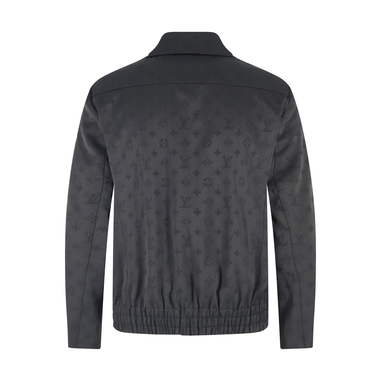 LOUIS VUITTON 路易威登 老花翻领拉链夹克 长袖 外套 黑色 C0 1AFVVA