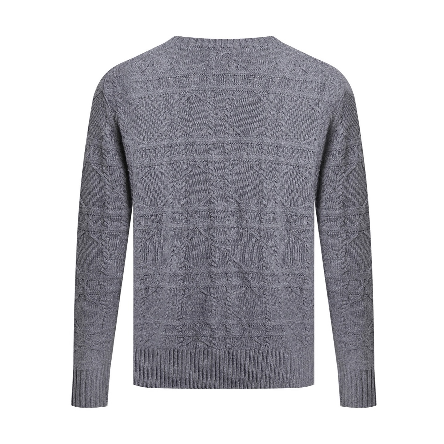 DIOR 迪奥 纯色菱格纹羊绒针织衫 毛衣 秋冬 长袖 米色 黑色 灰色 513M627AT73-8C120