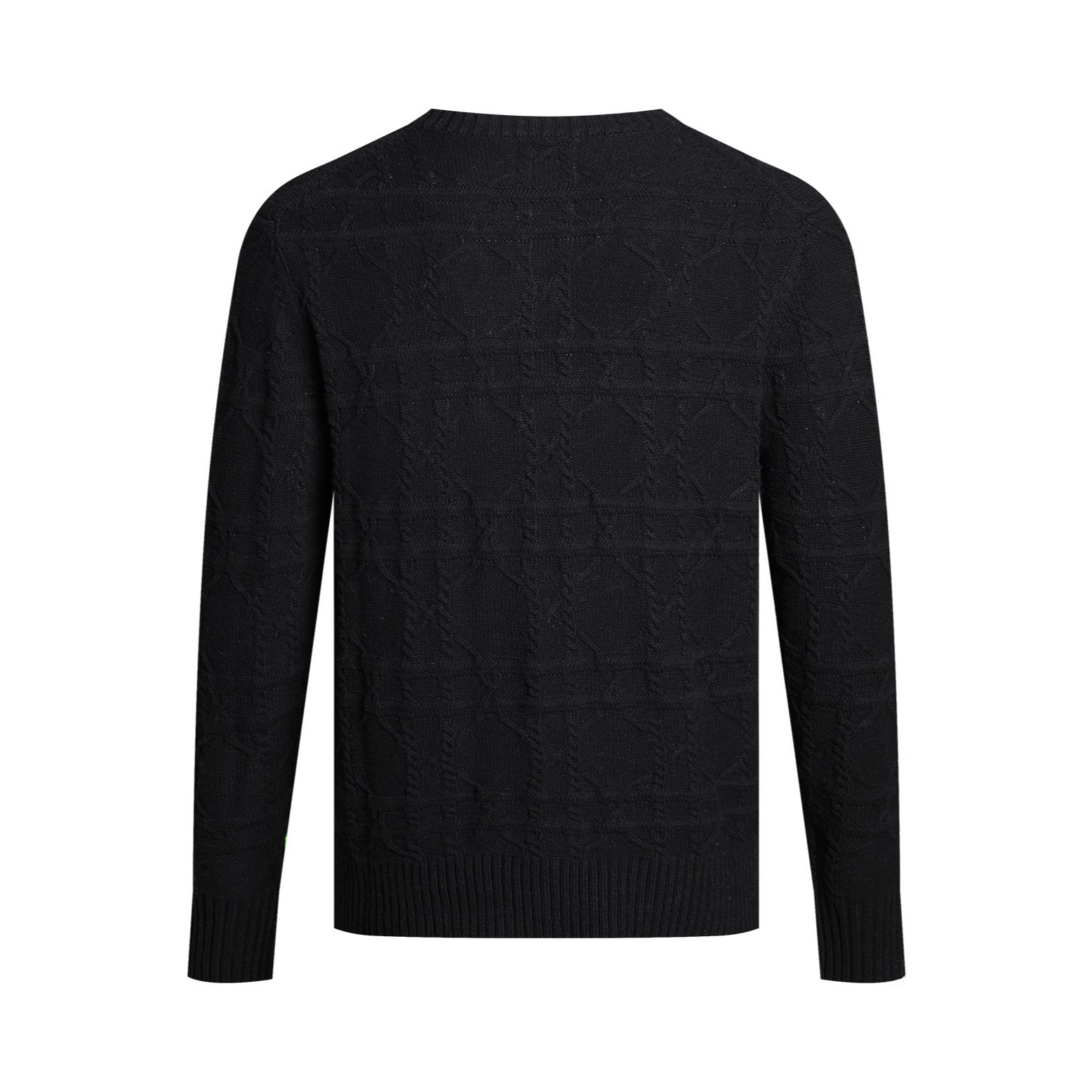 DIOR 迪奥 纯色菱格纹羊绒针织衫 毛衣 秋冬 长袖 米色 黑色 灰色 513M627AT73-8C120