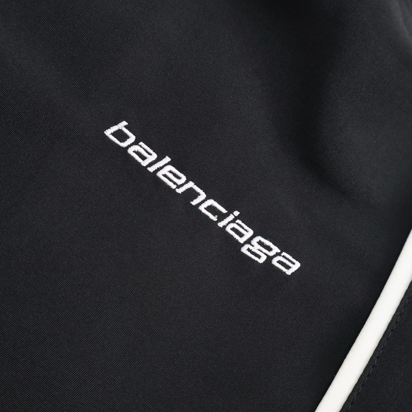 Balenciaga 巴黎世家 撞色拼接松紧腰休闲裤 运动裤 长裤 裤子 黑色 B0