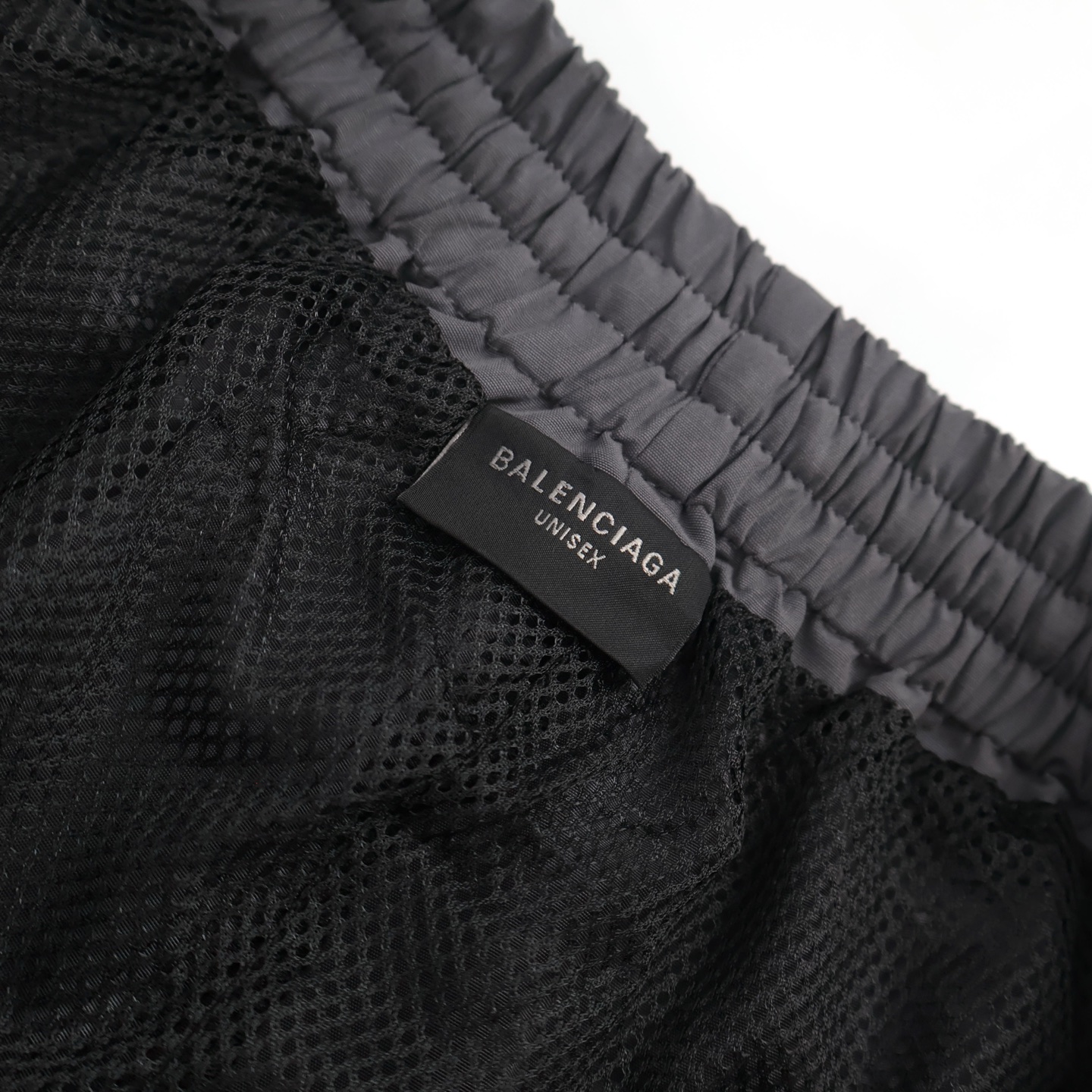 Balenciaga 巴黎世家 撞色拼接松紧腰休闲裤 运动裤 长裤 裤子 黑色 B0