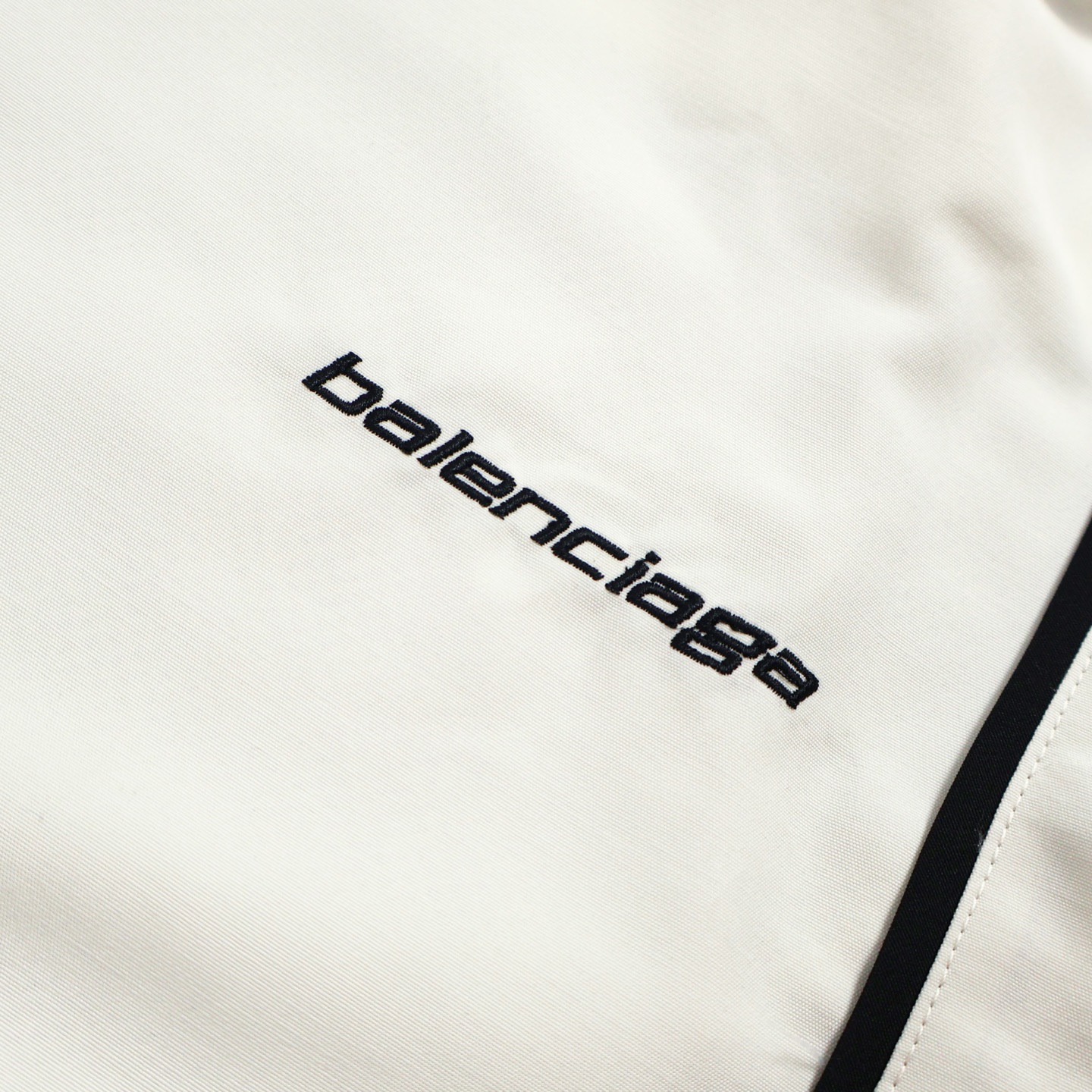Balenciaga 巴黎世家 撞色拼接松紧腰休闲裤 运动裤 长裤 裤子 白色