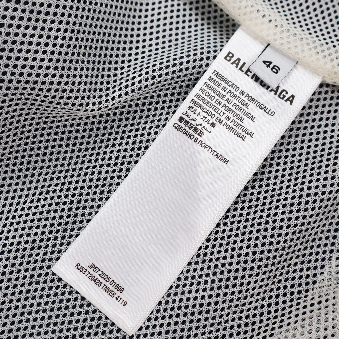 Balenciaga 巴黎世家 撞色拼接双头拉链立领外套 夹克 长袖 白色 黑色 C0 831363TRO319000