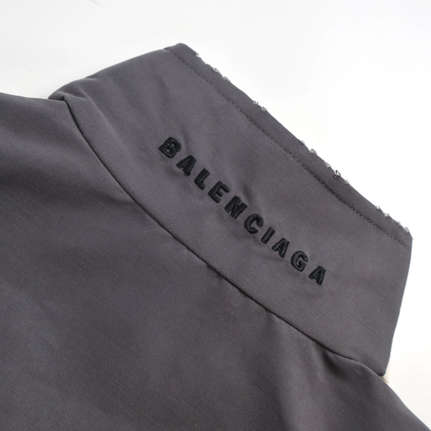 Balenciaga 巴黎世家 撞色拼接双头拉链立领外套 夹克 长袖 白色 黑色 C0 831363TRO319000