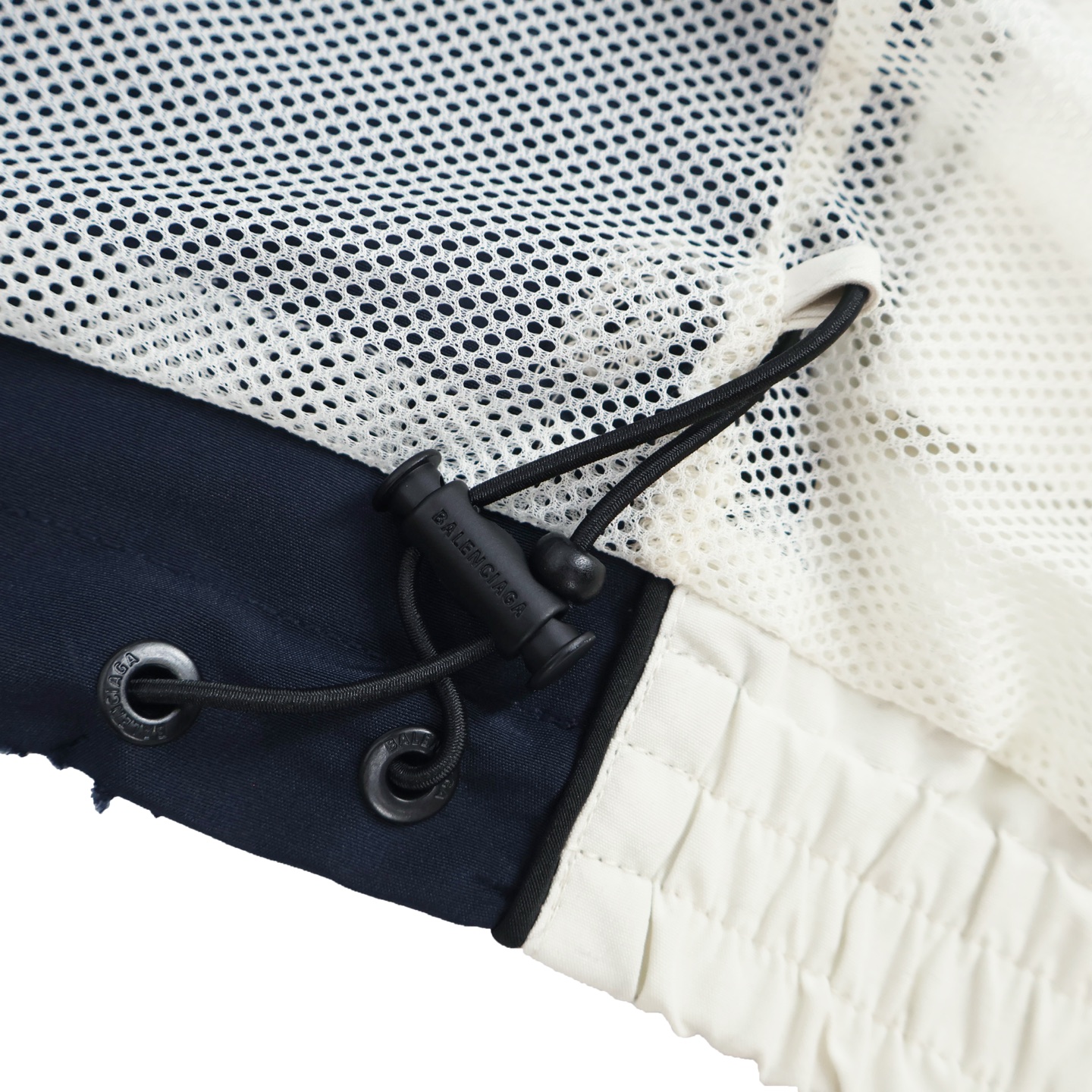 Balenciaga 巴黎世家 撞色拼接双头拉链立领外套 夹克 长袖 白色 黑色 C0 831363TRO319000